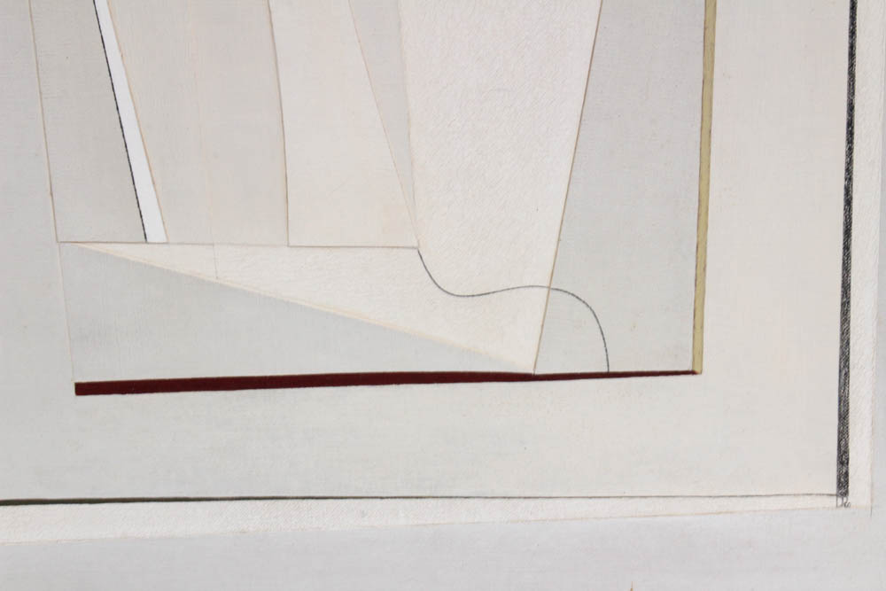 Donald Roberts 1960 Mixed Media Painting "Mutuality"