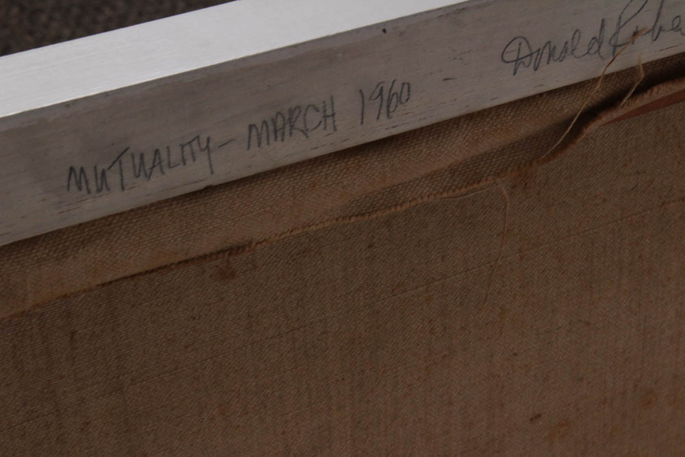 Donald Roberts 1960 Mixed Media Painting "Mutuality"