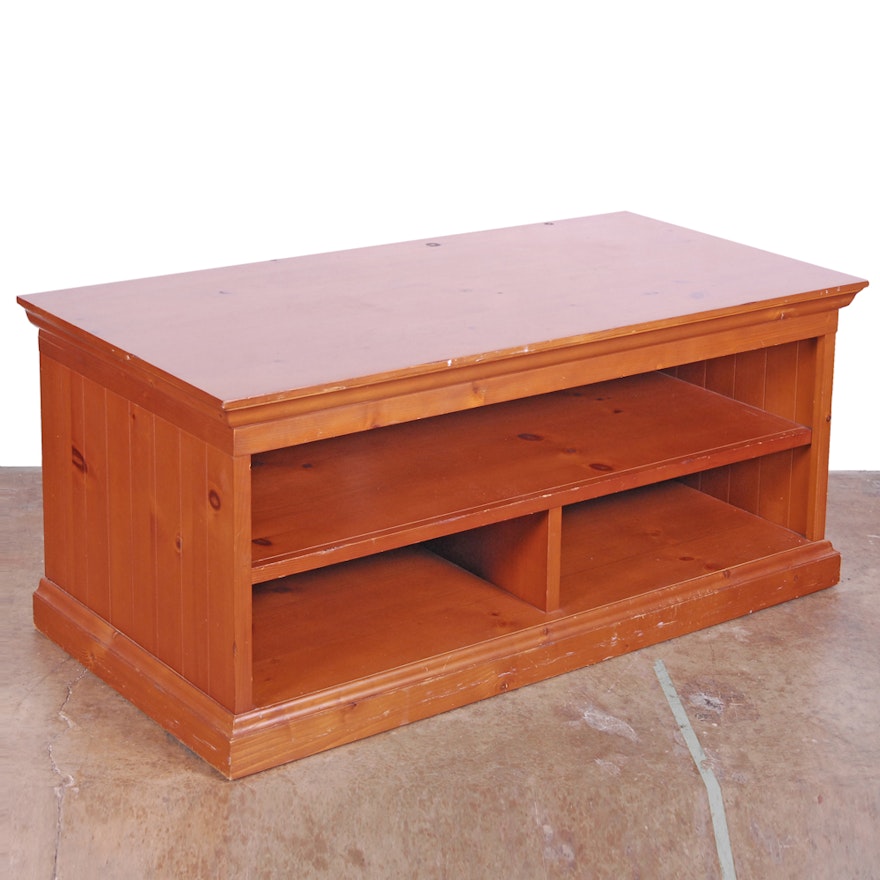 Pine Open Media Cabinet