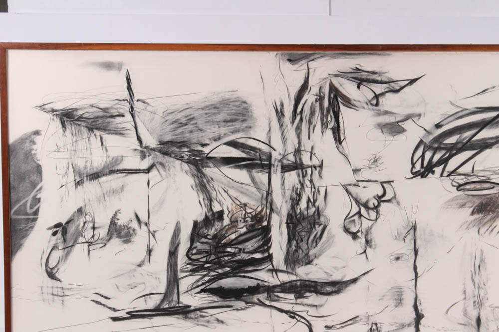 Donald Roberts 1985 Mixed Media Painting "Island Sky Project II"