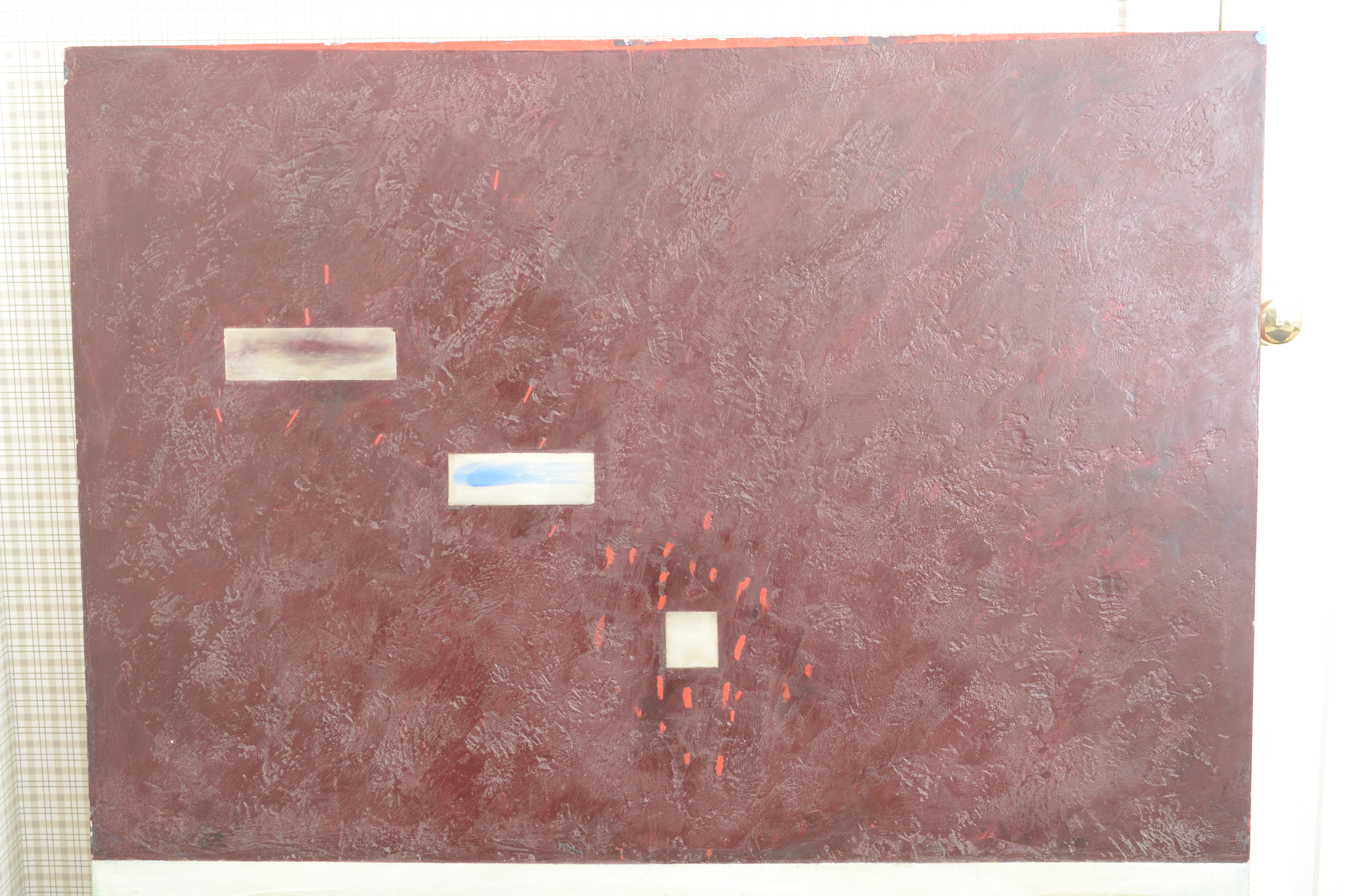 Encaustic Oil Painting "Worlds Apart" by Rachel Friedberg