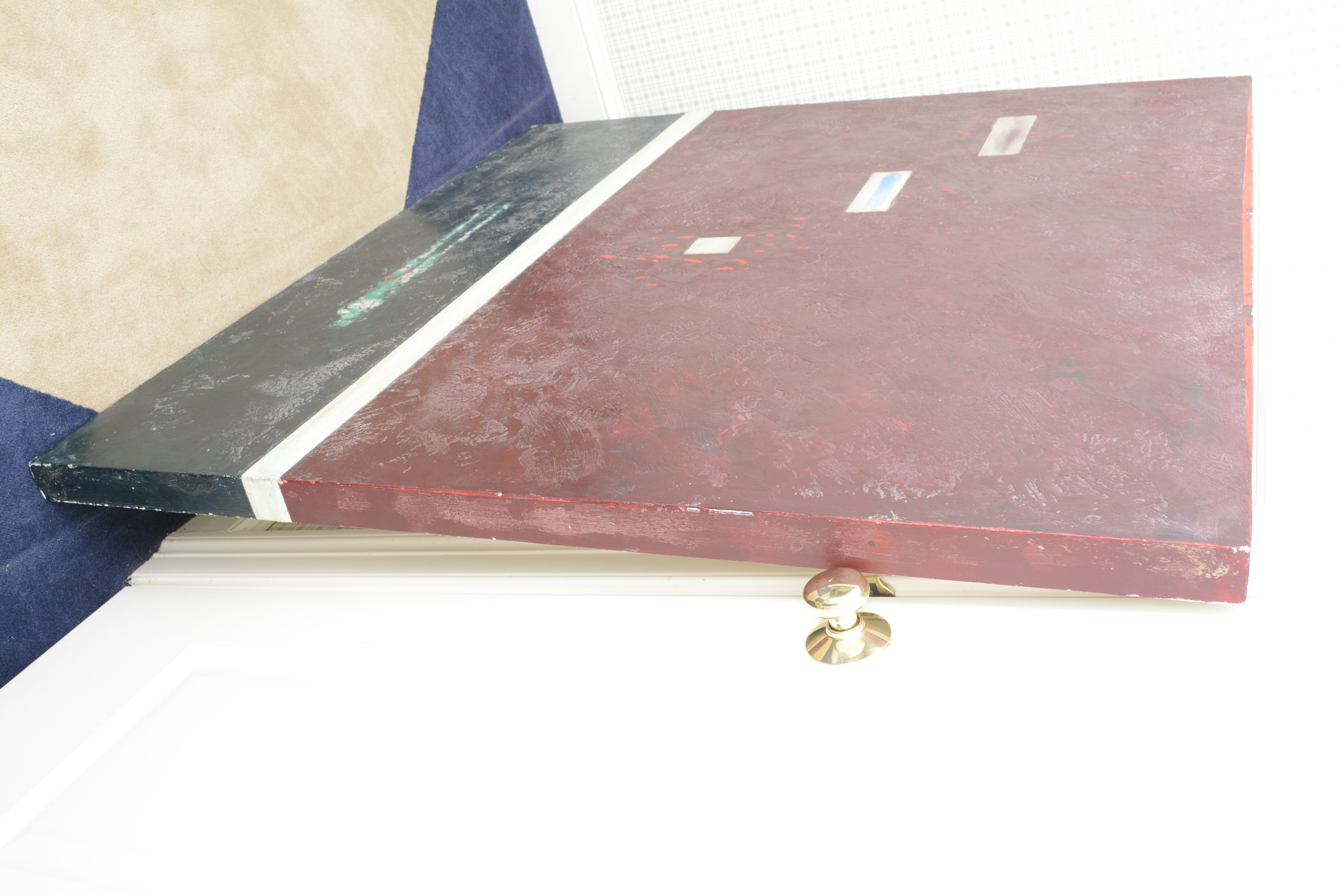 Encaustic Oil Painting "Worlds Apart" by Rachel Friedberg