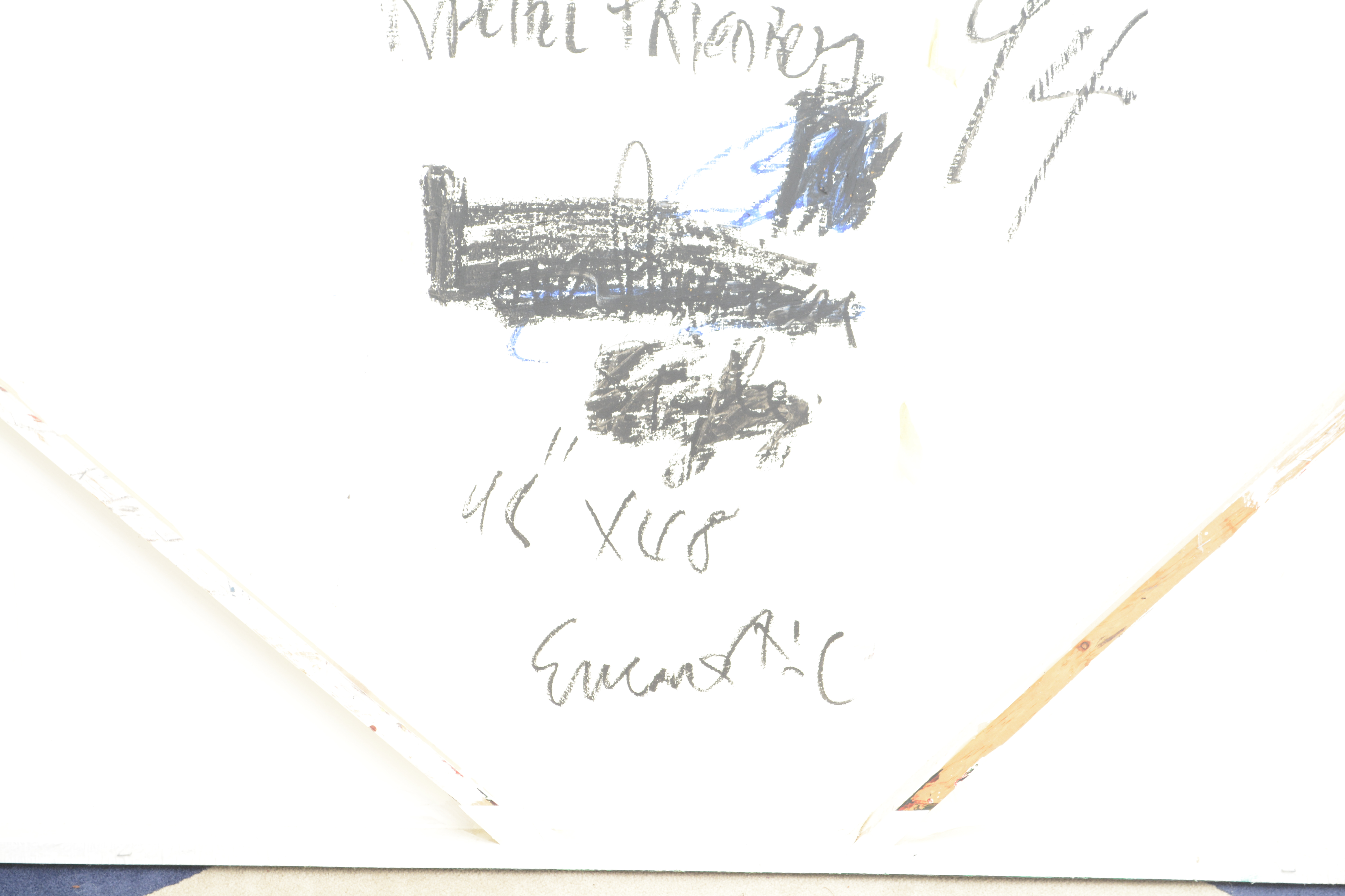 Encaustic Oil Painting "Worlds Apart" by Rachel Friedberg