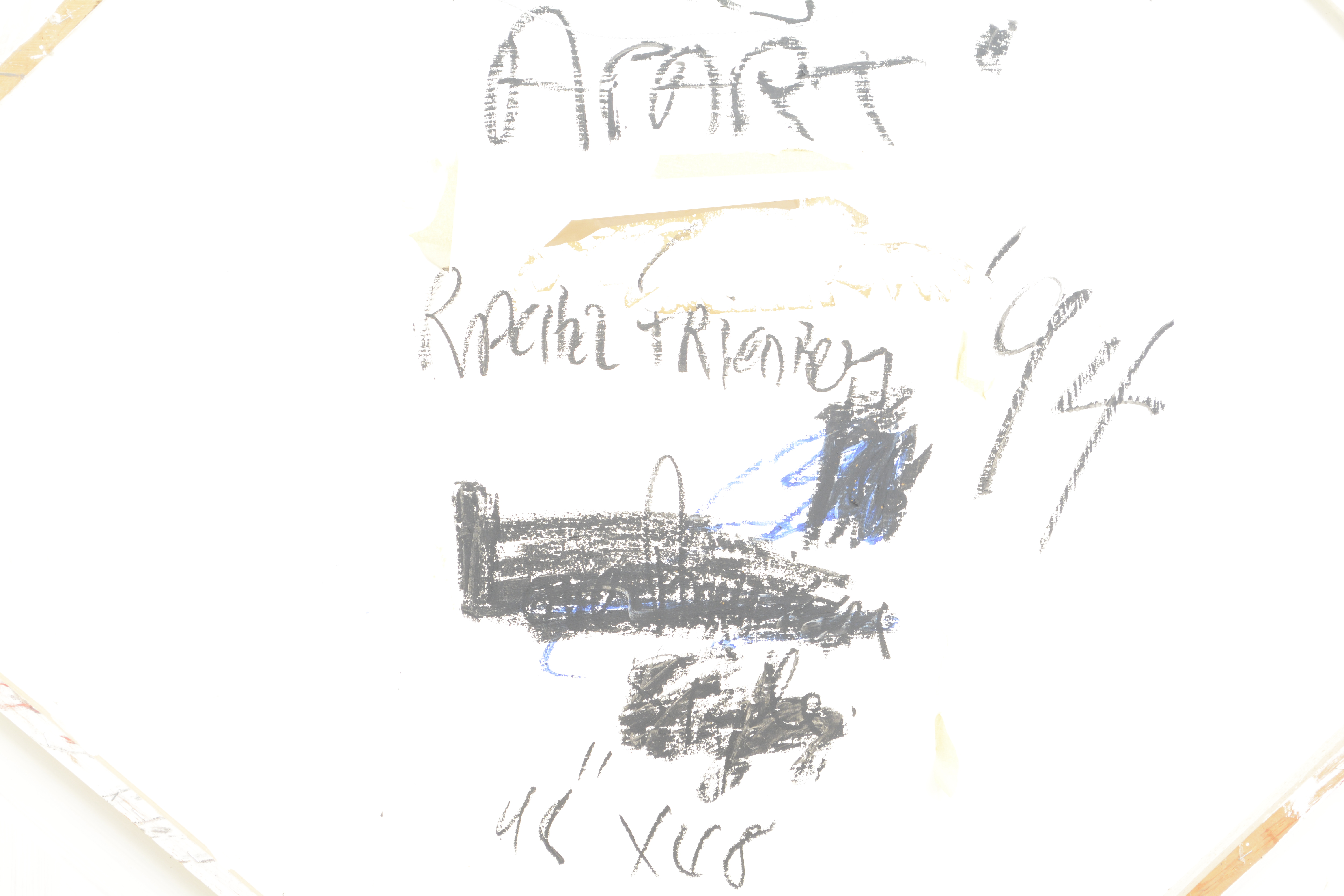 Encaustic Oil Painting "Worlds Apart" by Rachel Friedberg