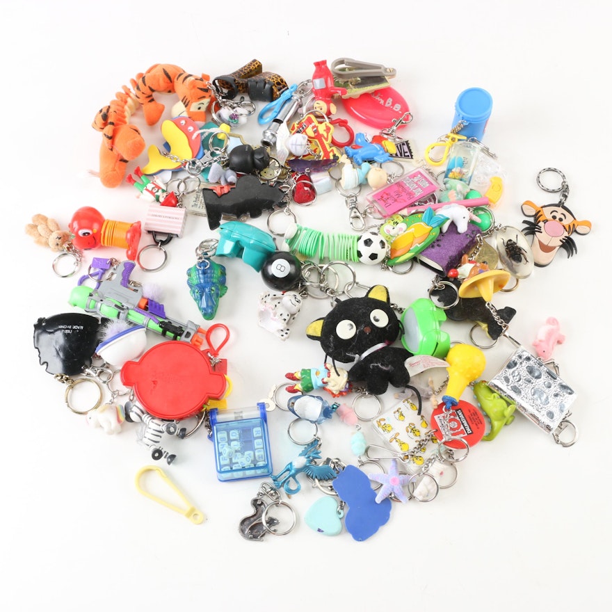 Tigger, Teletubbies and Other Character Keychains