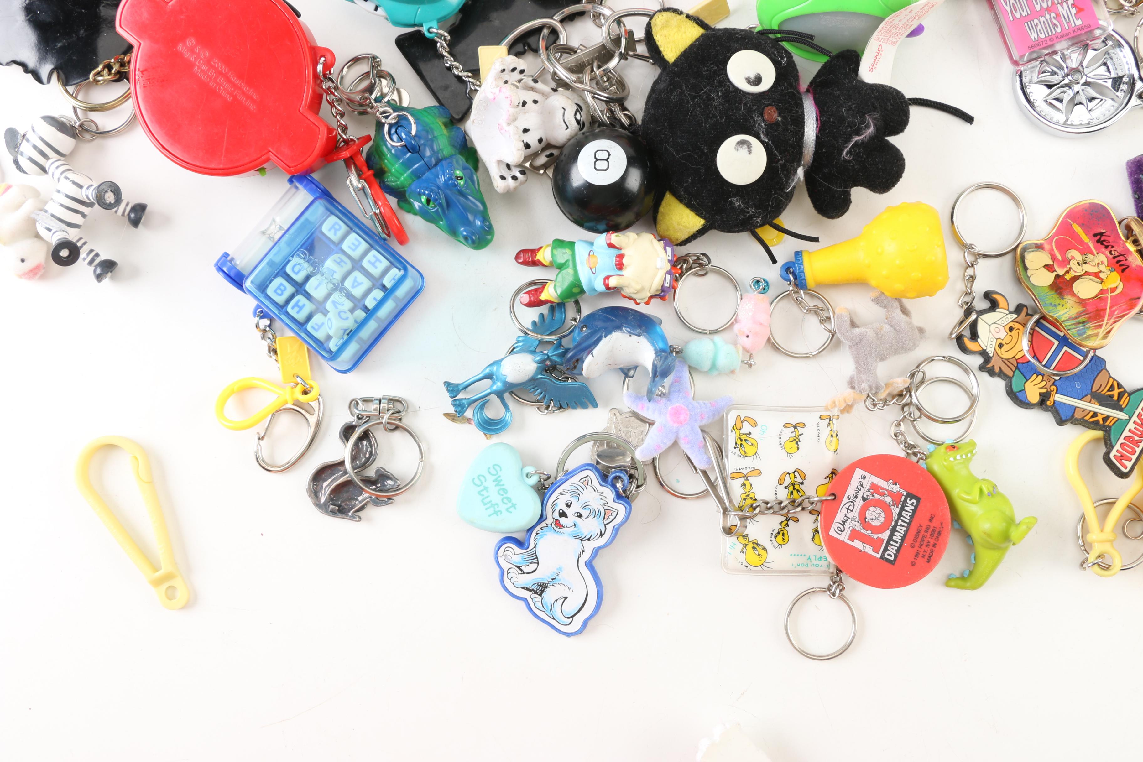 Tigger, Teletubbies and Other Character Keychains