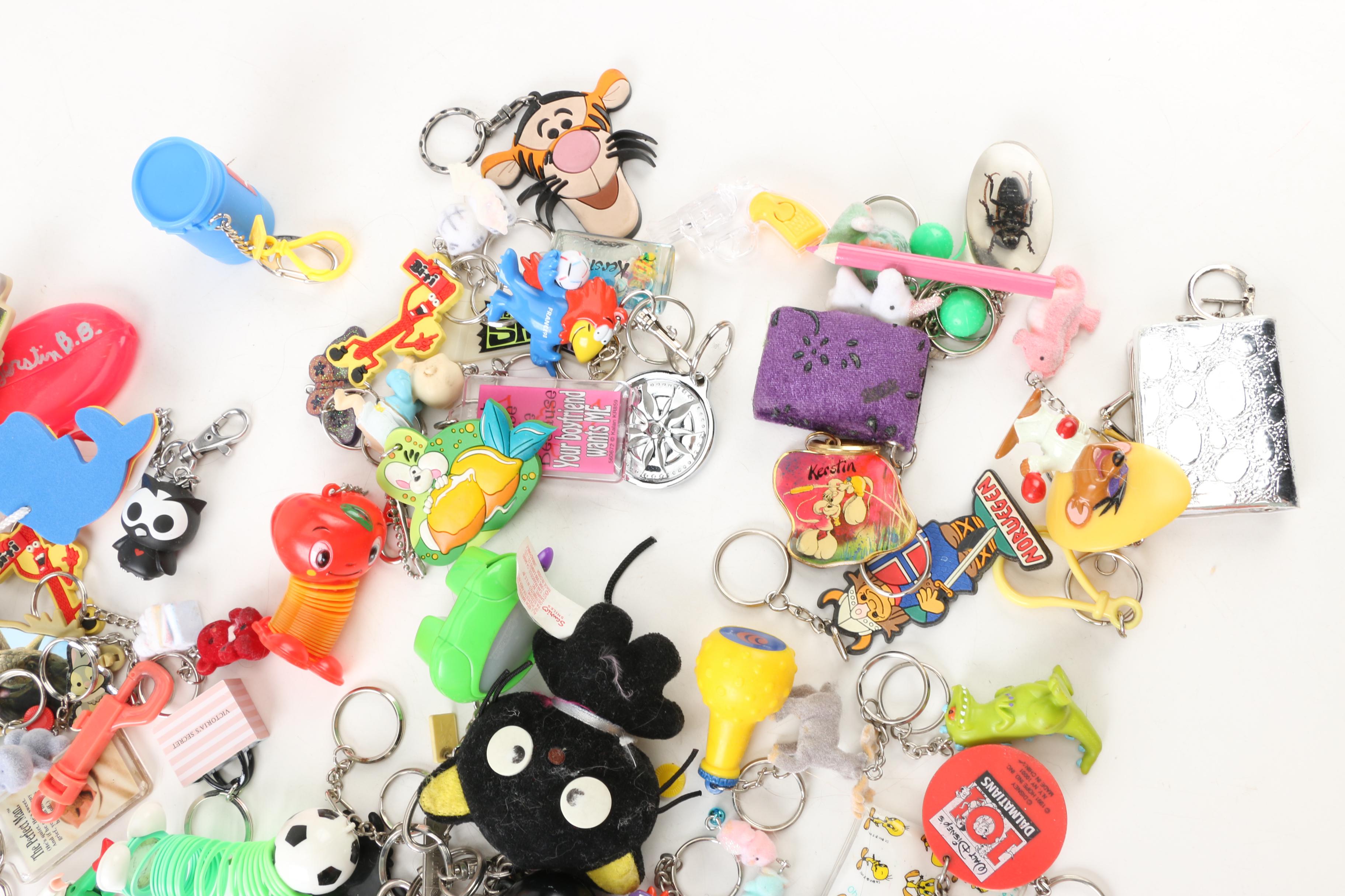 Tigger, Teletubbies and Other Character Keychains
