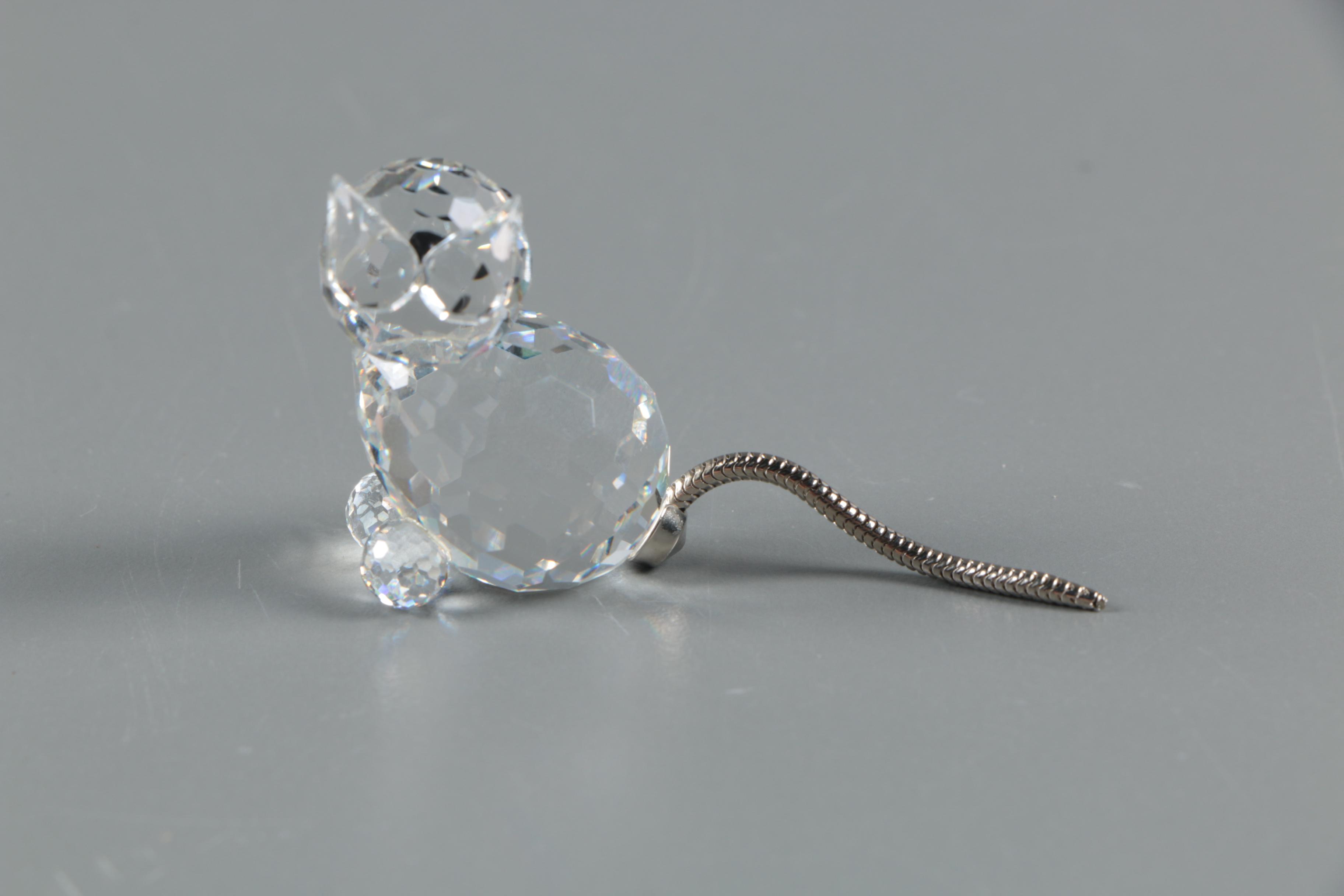 Vintage Swarovski Crystal Miniature "Cat" Figurine