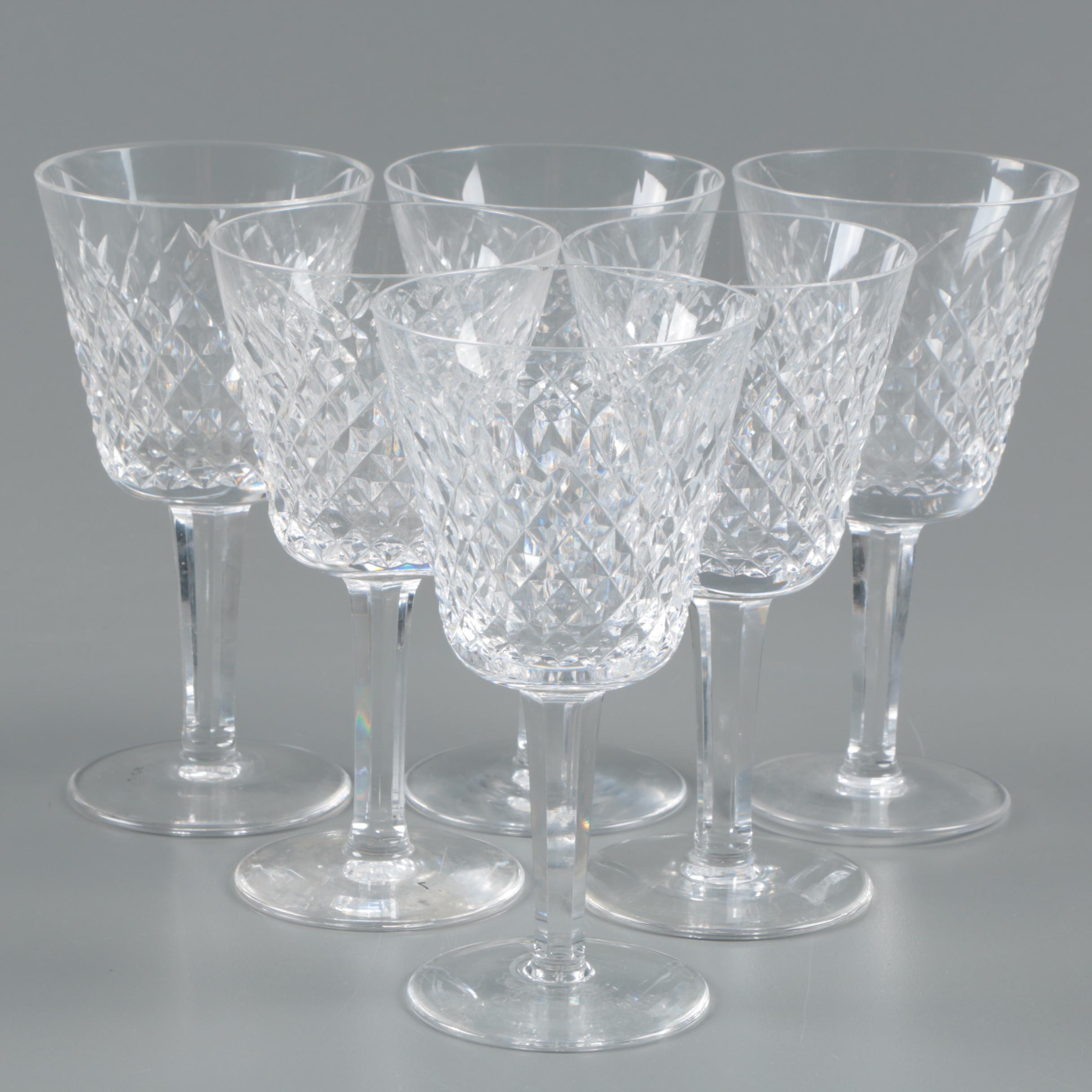 Waterford Crystal "Alana" Claret Wine Glasses