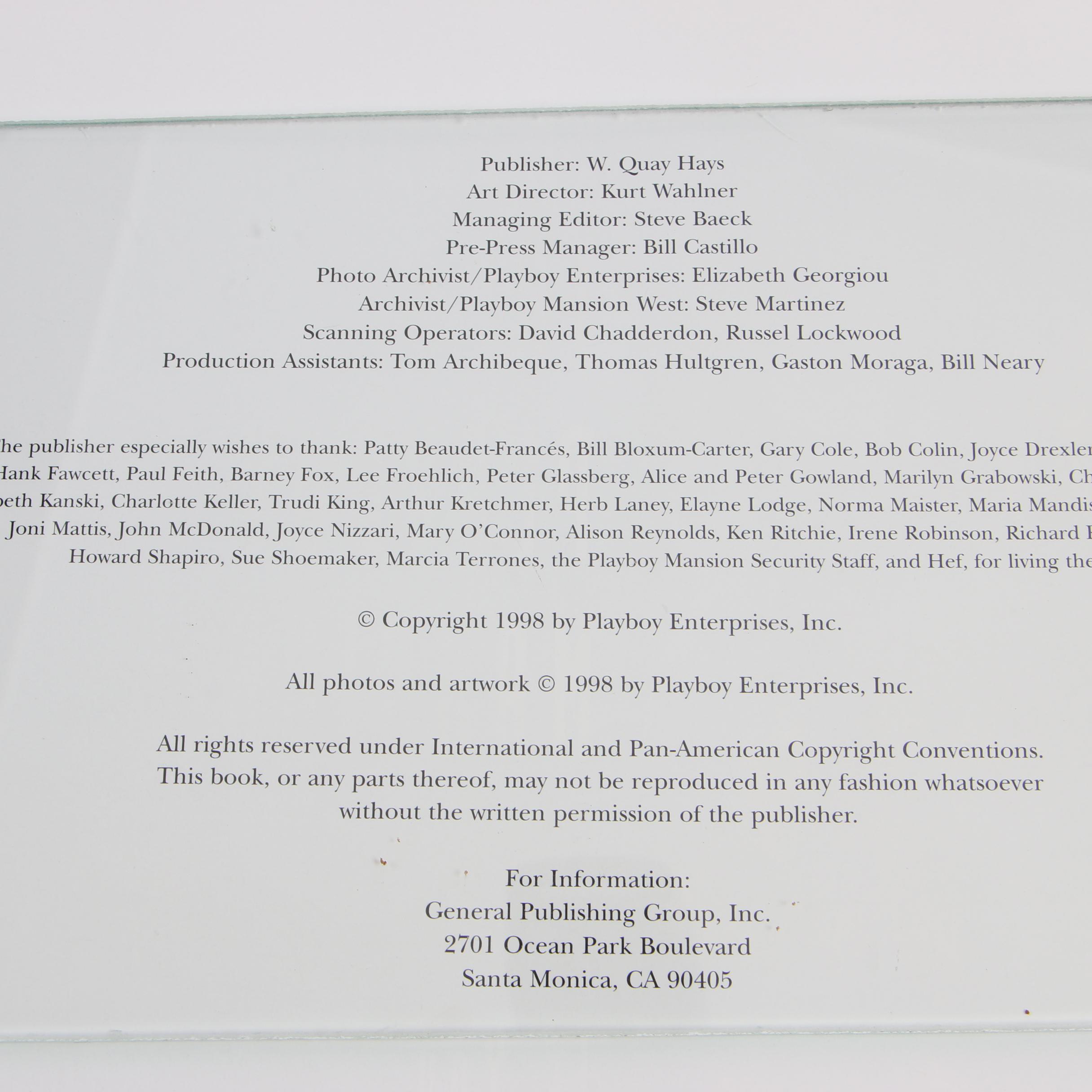 1998 Hugh Hefner Signed First Edition "Inside the Playboy Mansion"