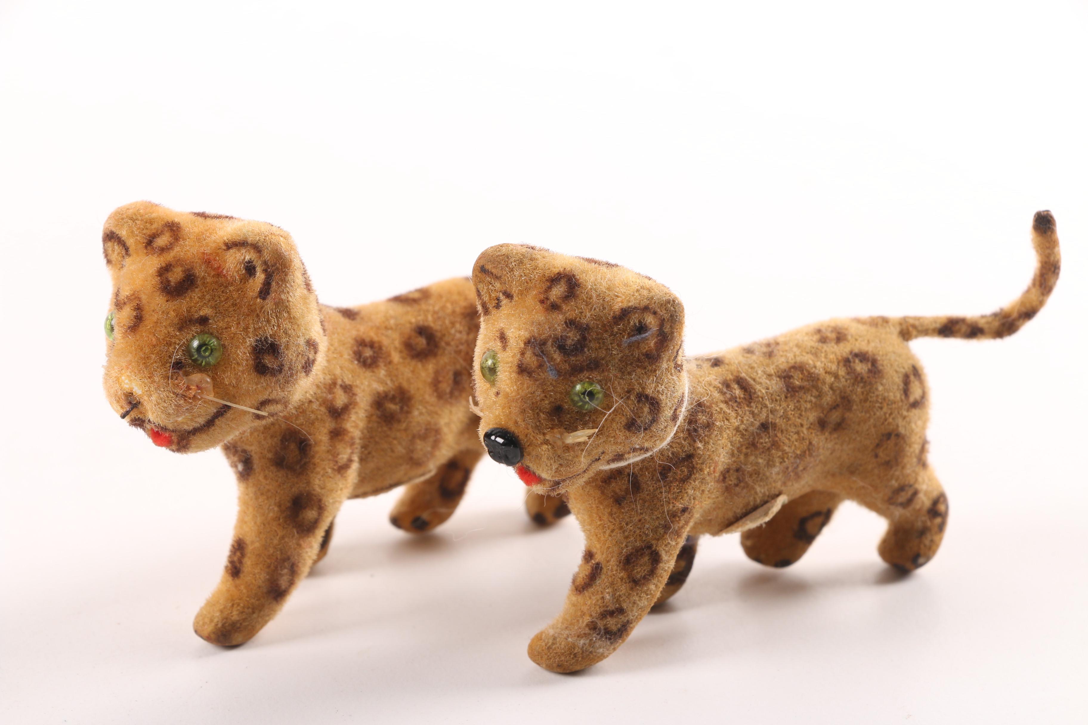 1950s Wagner Kunstlerschutz for Max Carl Flocked Toy Animals