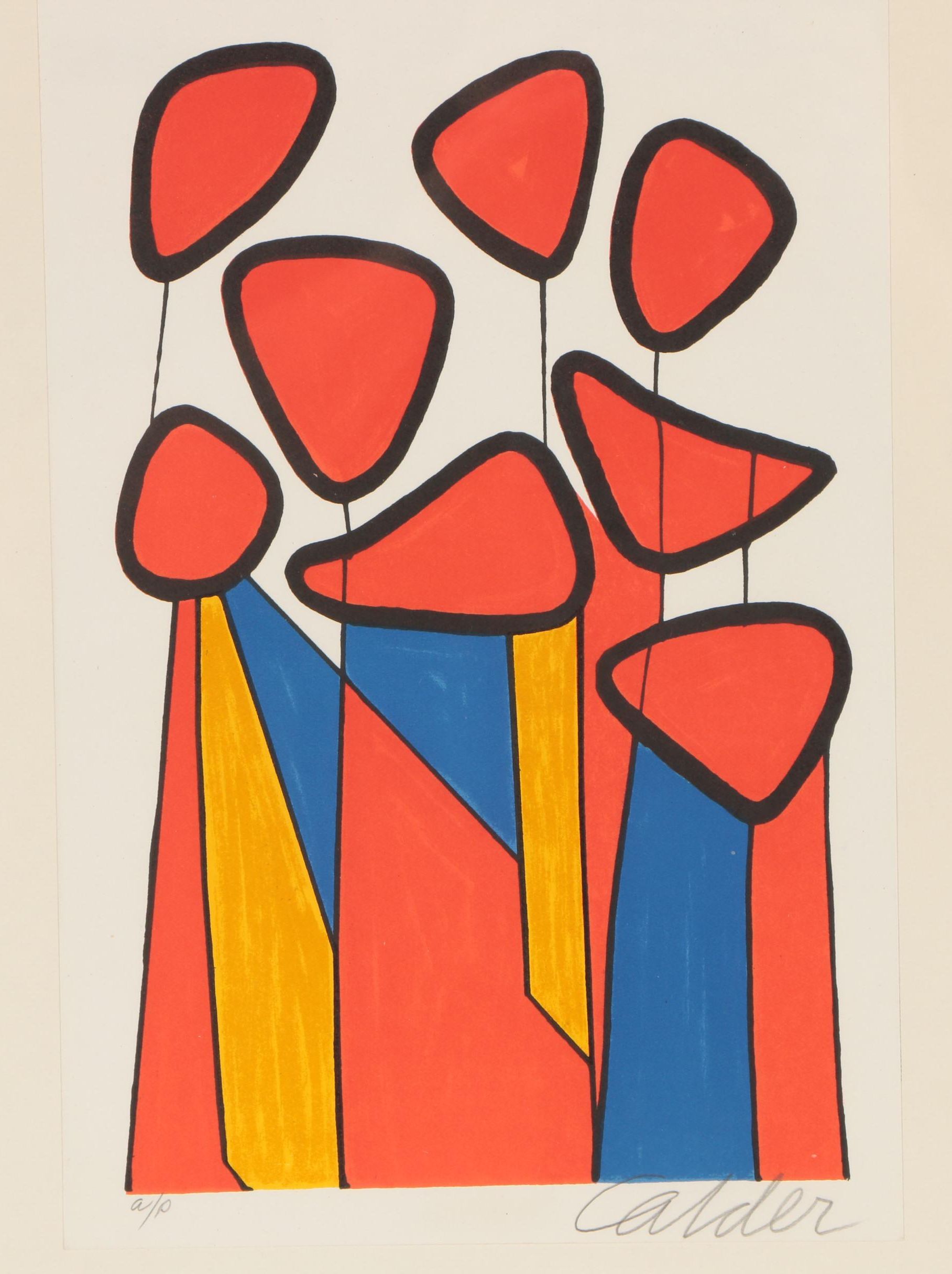 Alexander Calder Lithograph "Squash Blossoms"