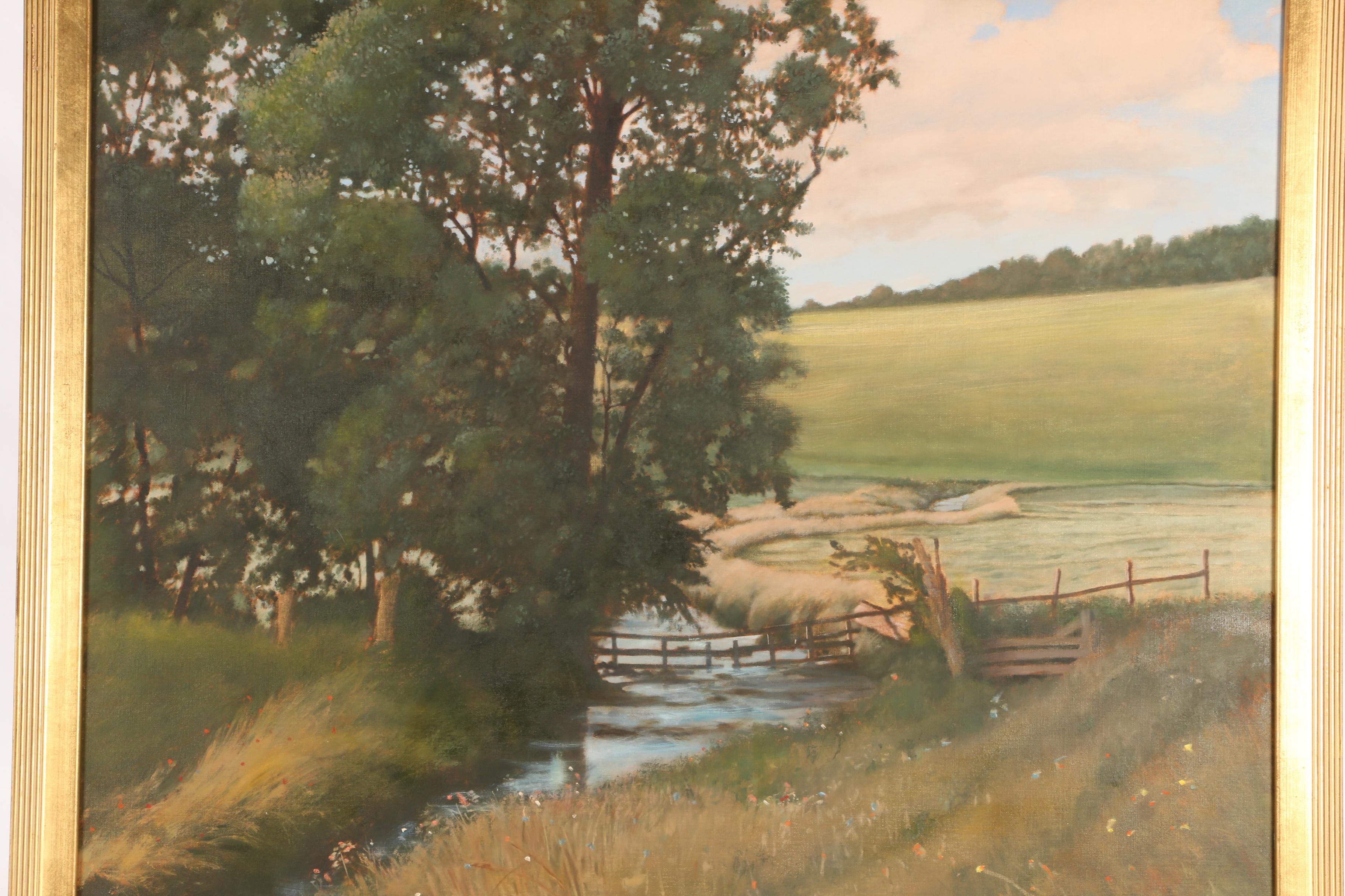 Ronald Easbourne Renmark Oil Landscape Painting "Loudoun Stream"