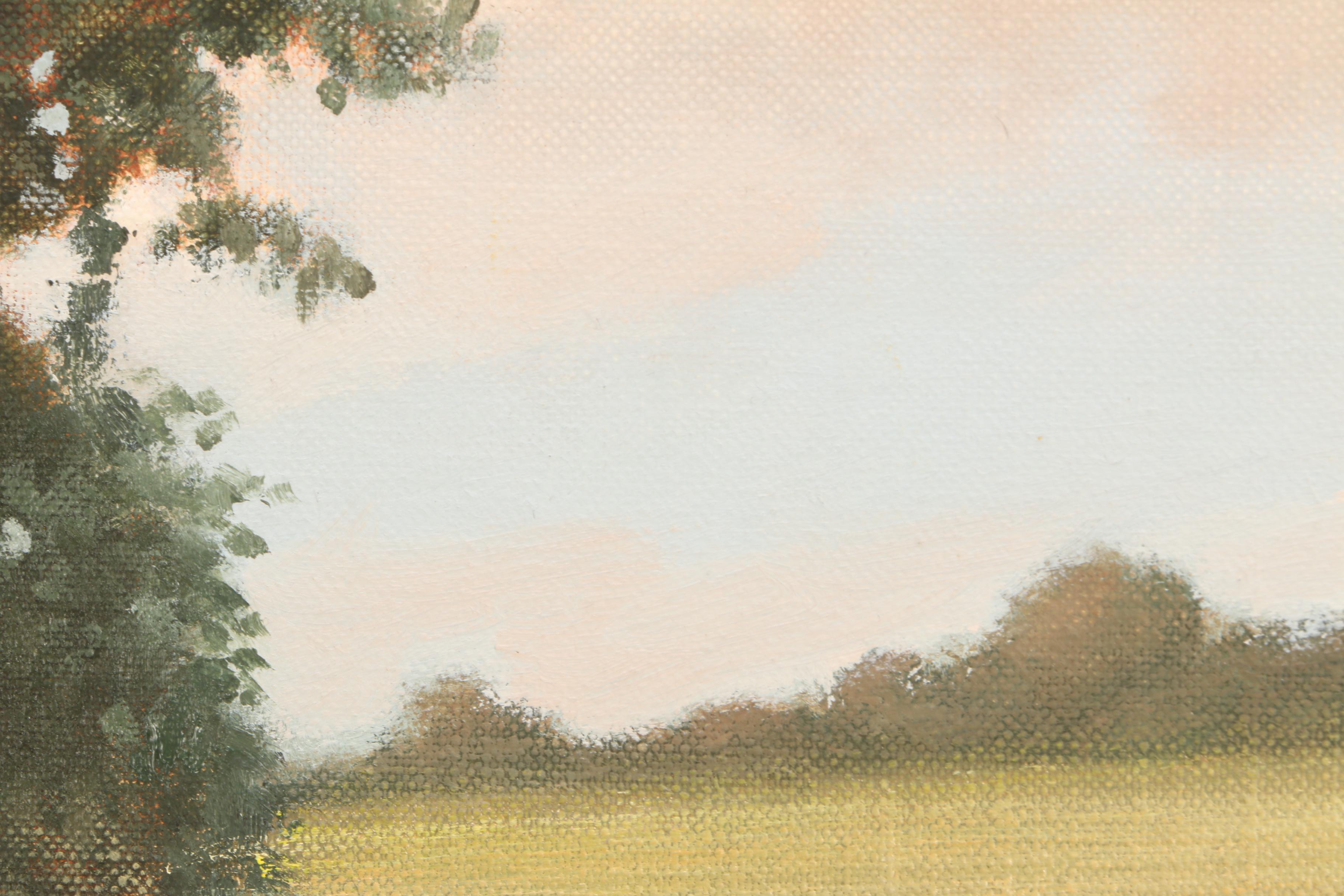 Ronald Easbourne Renmark Oil Landscape Painting "Loudoun Stream"