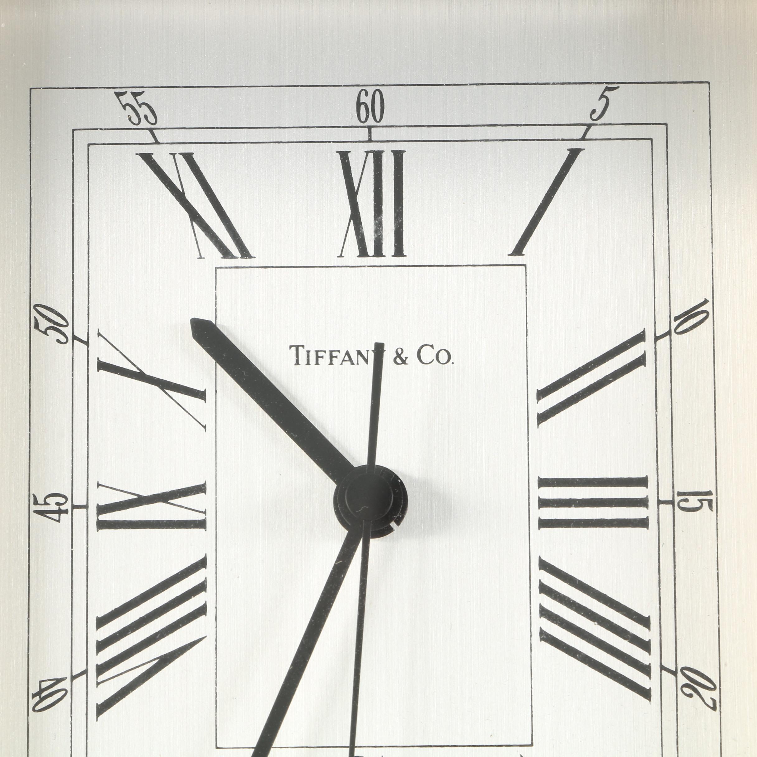 Tiffany & Co. Brass "Portfolio" Desk Clock