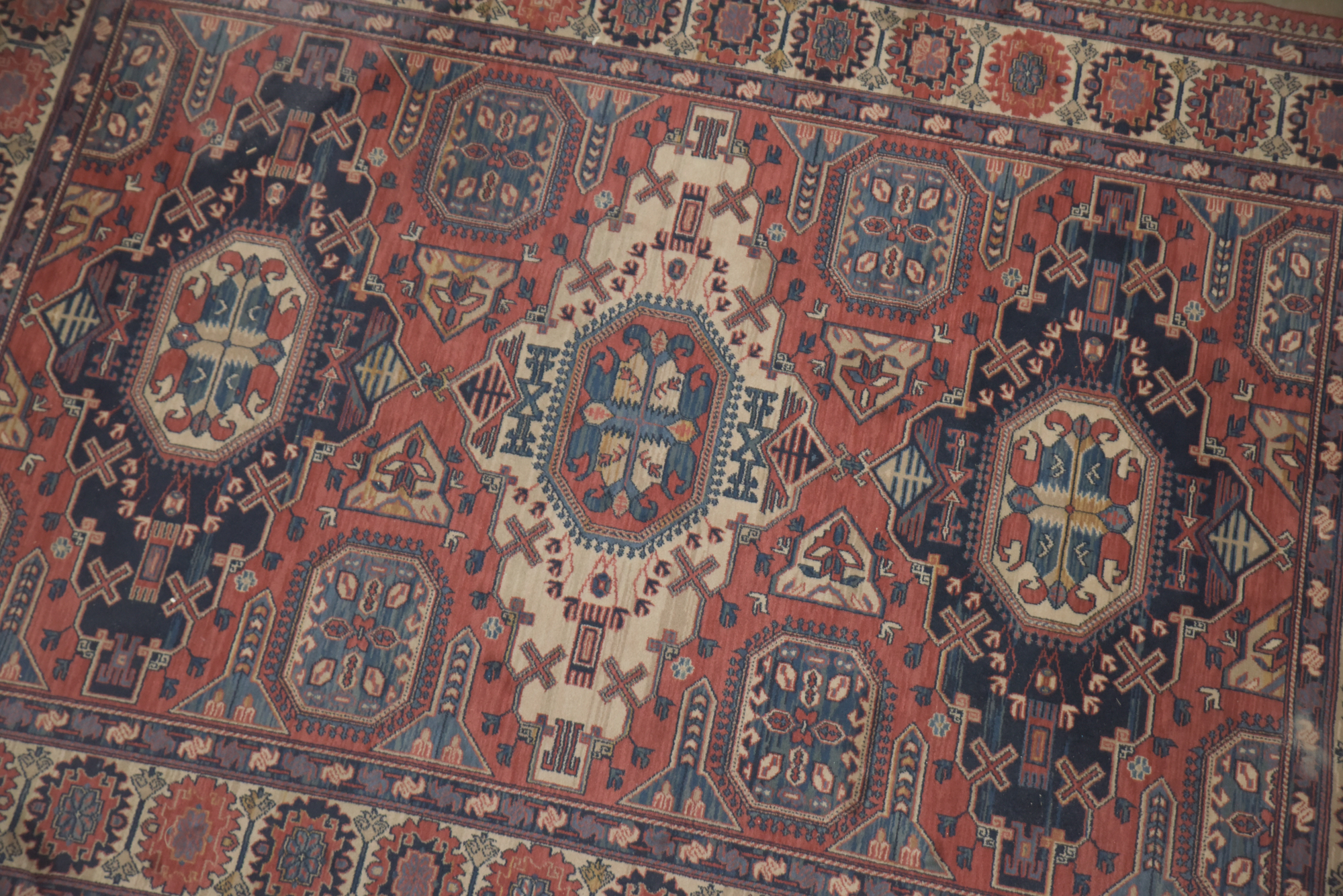 Machine Made Louis de Poortere "Kadjar" Belgian Wool Area Rug