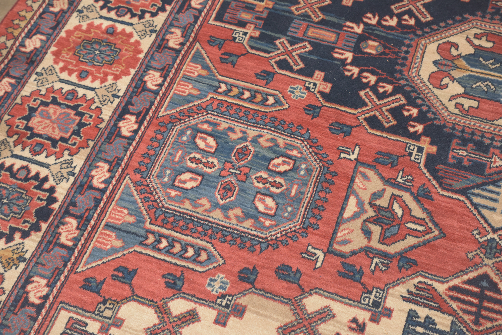 Machine Made Louis de Poortere "Kadjar" Belgian Wool Area Rug