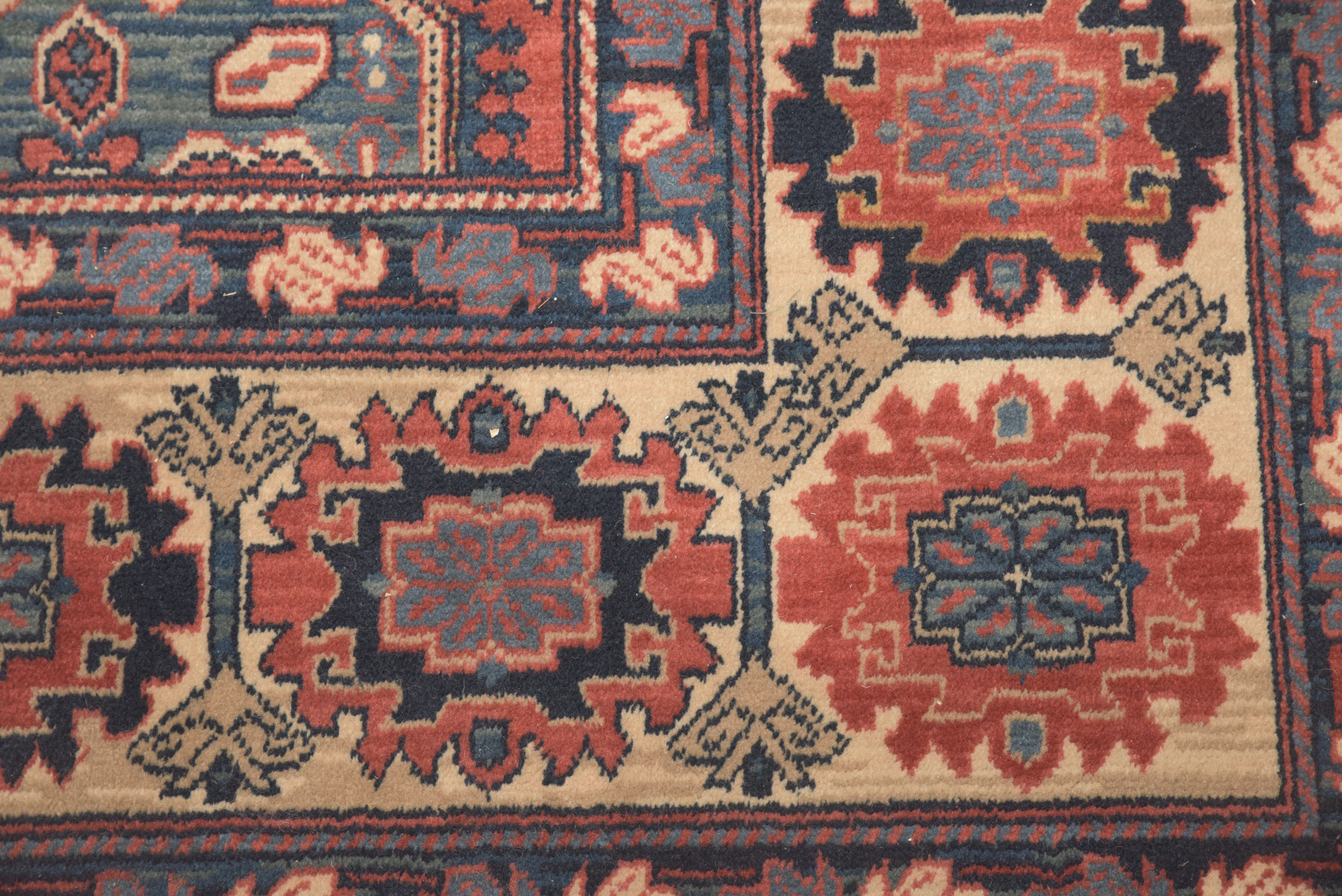 Machine Made Louis de Poortere "Kadjar" Belgian Wool Area Rug