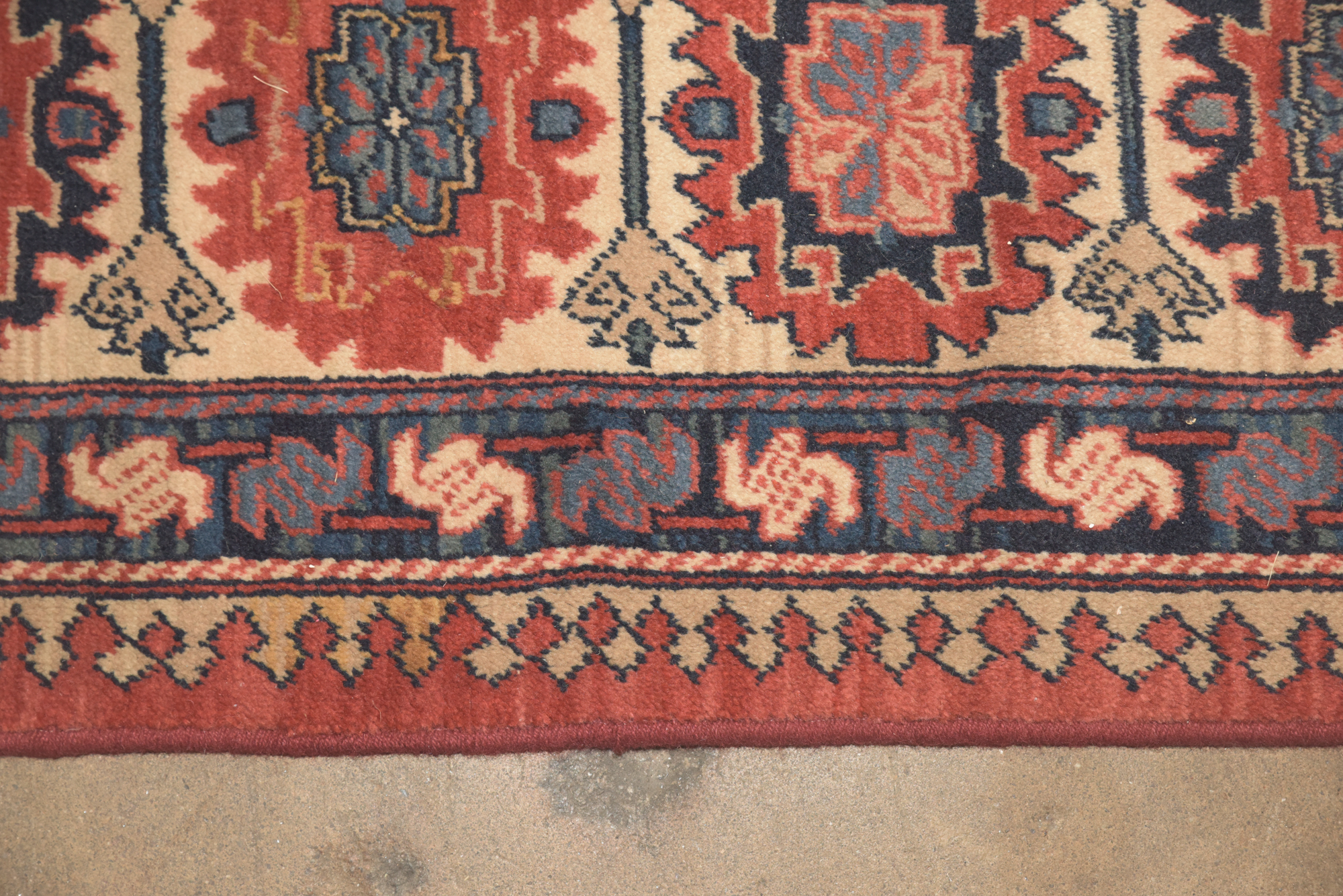 Machine Made Louis de Poortere "Kadjar" Belgian Wool Area Rug