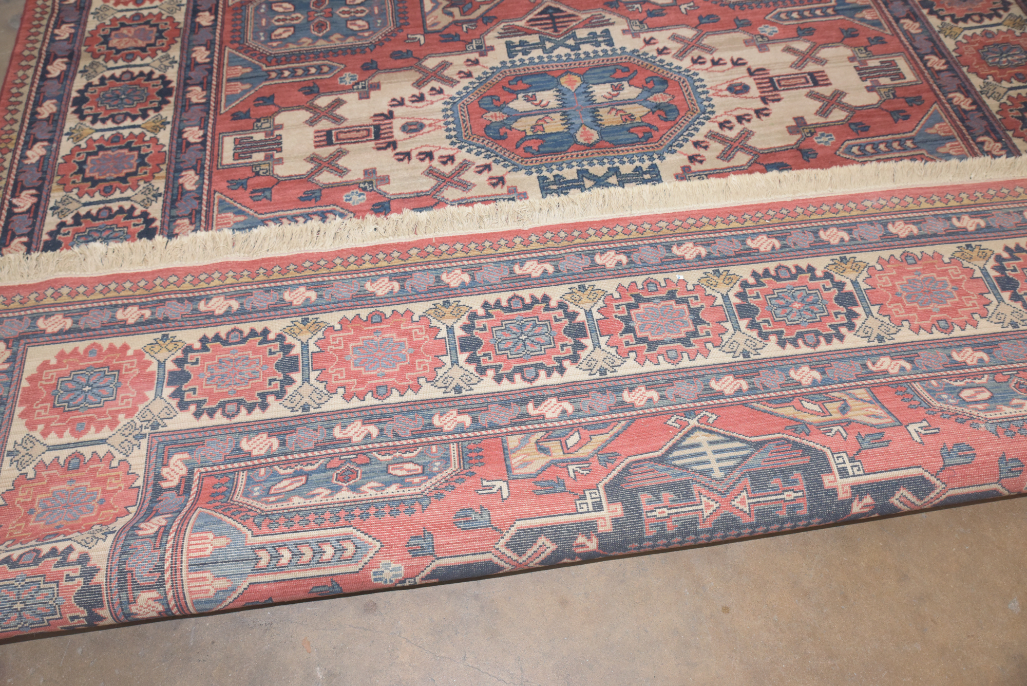 Machine Made Louis de Poortere "Kadjar" Belgian Wool Area Rug