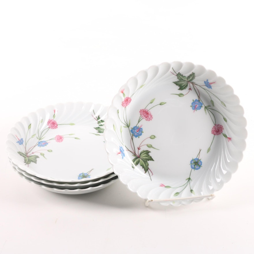 Vintage Haviland Limoges "Florence" Porcelain Soup Bowls c. 1958