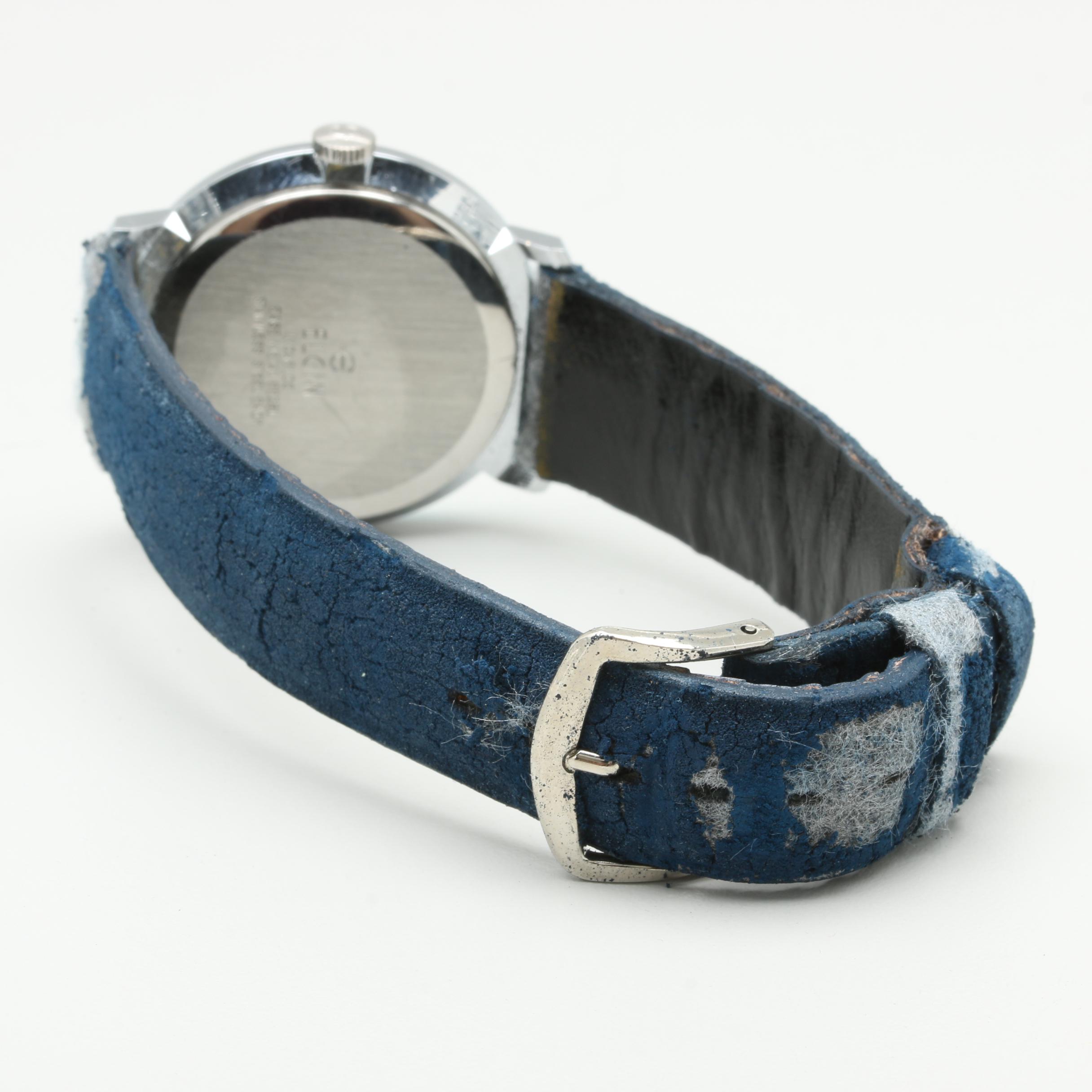 Elgin Stainless Steel White Dial Watch