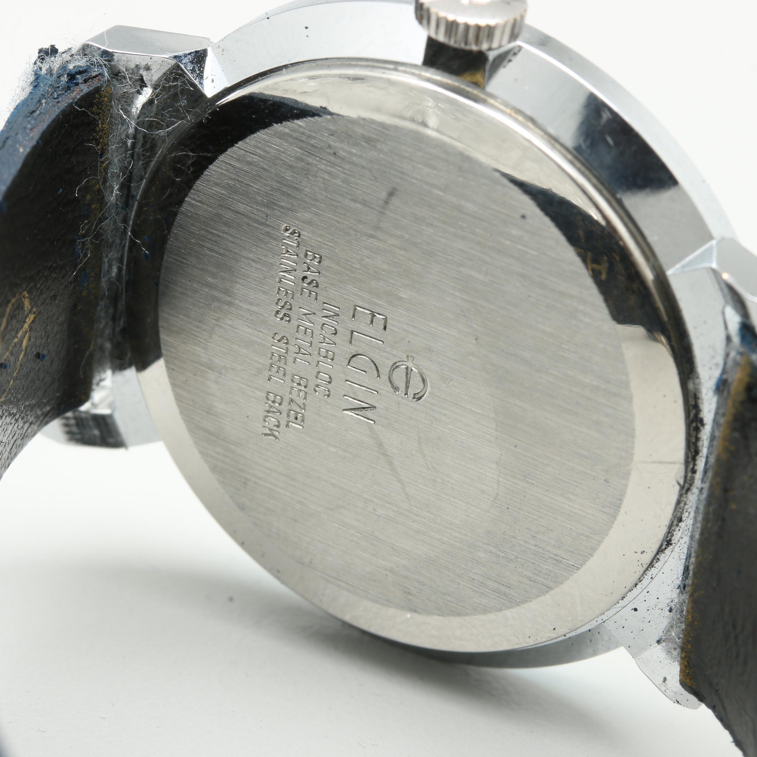 Elgin Stainless Steel White Dial Watch