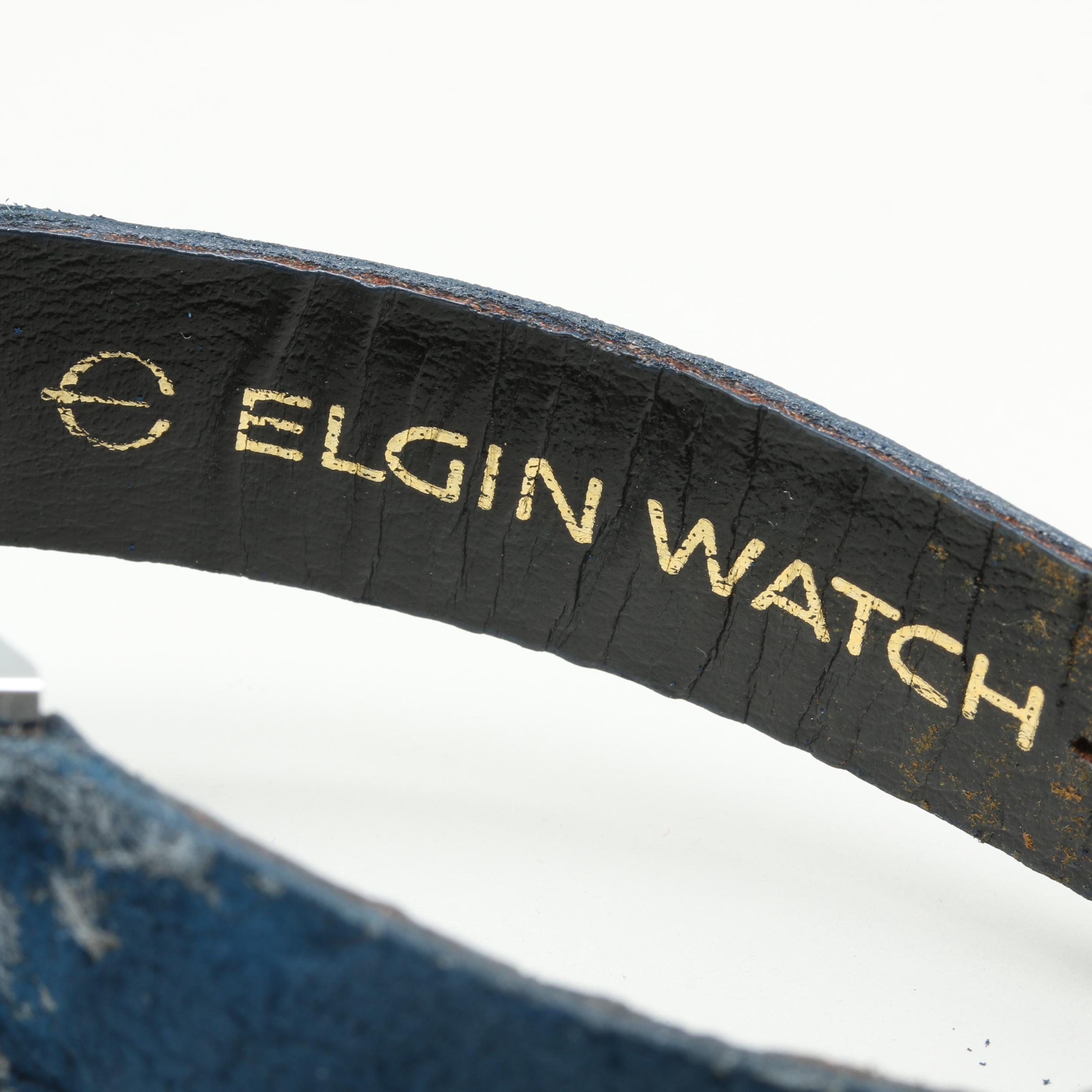 Elgin Stainless Steel White Dial Watch