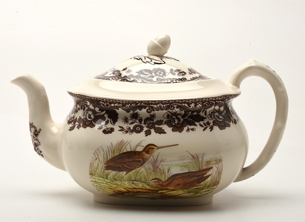 Spode China Tea Service in the "Woodland" Pattern