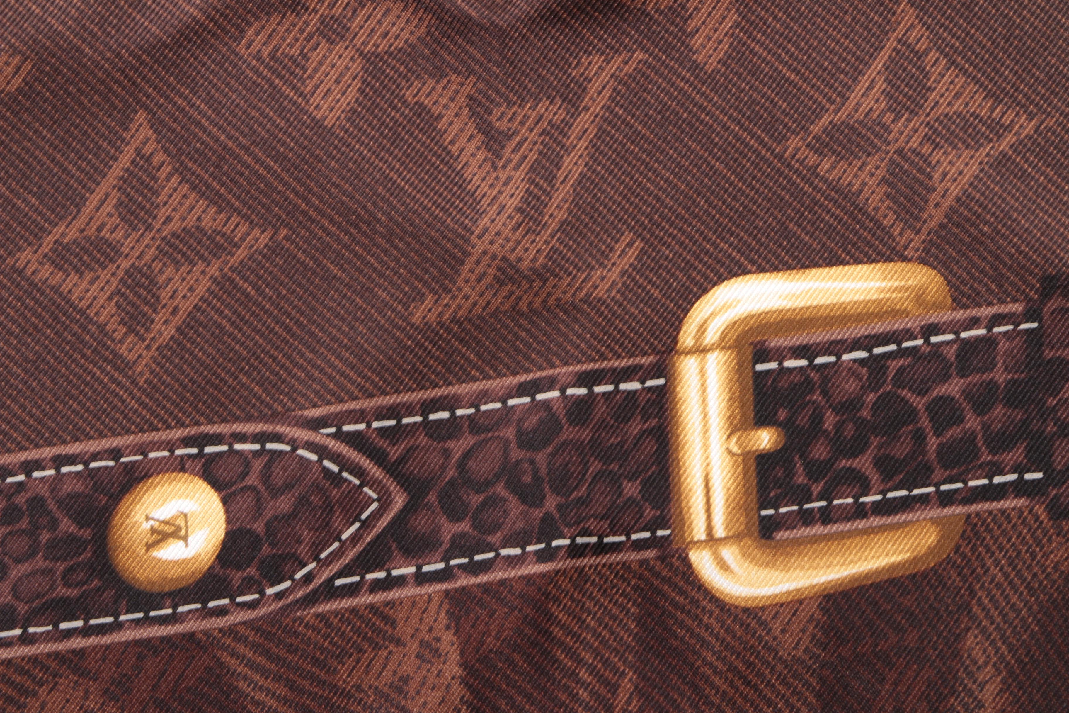 Louis Vuitton Paris Monogram Silk Scarf