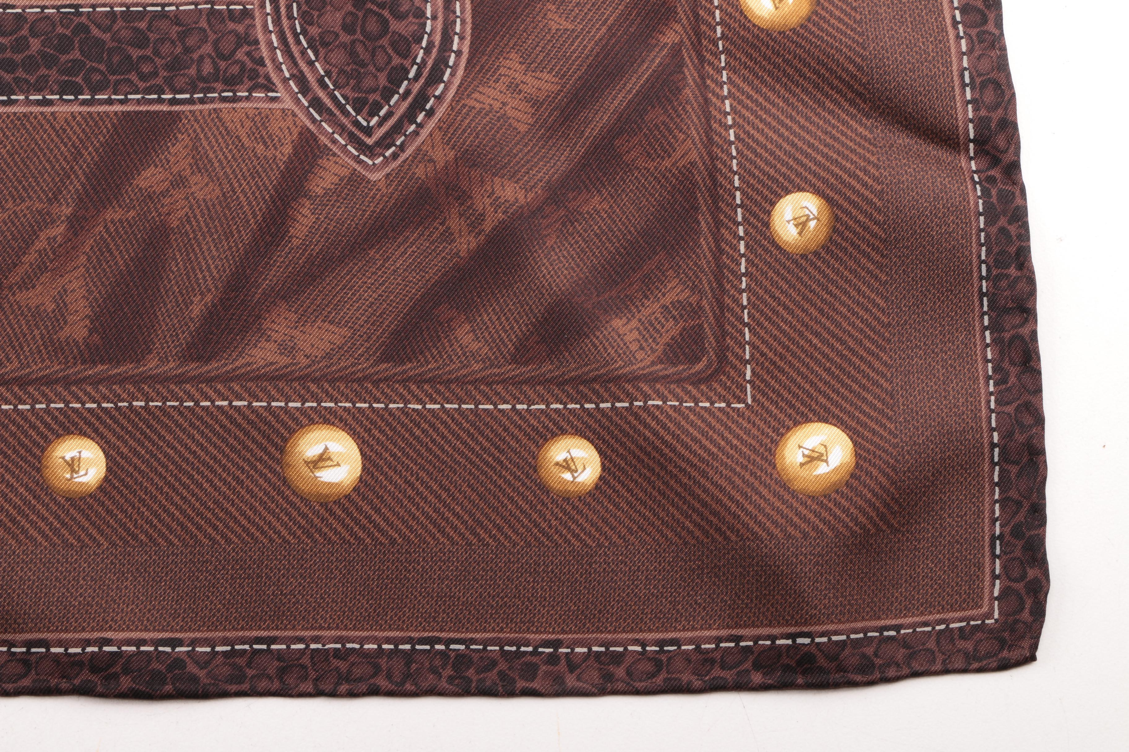 Louis Vuitton Paris Monogram Silk Scarf