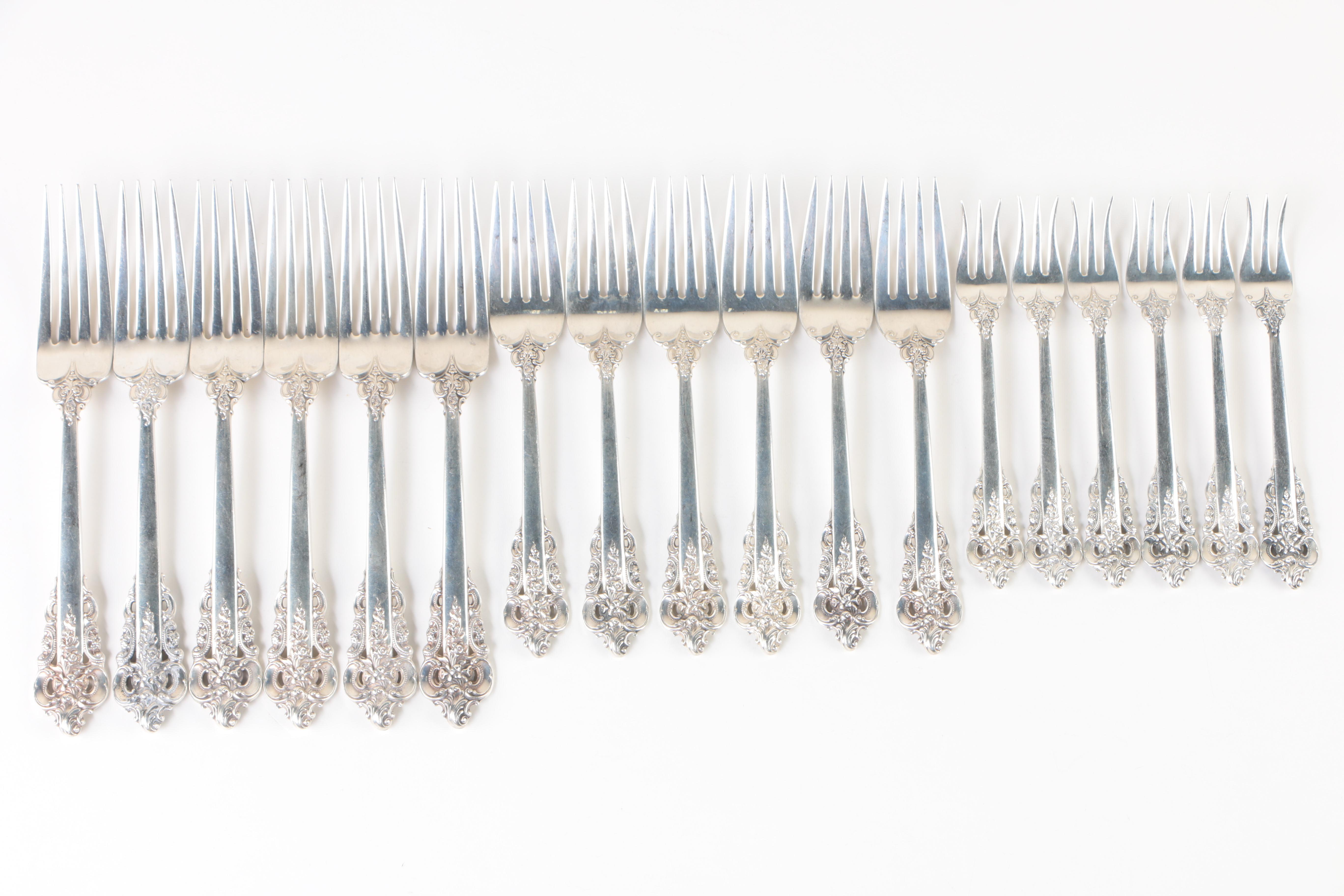 Wallace Sterling Silver Flatware,  "Grand Baroque"