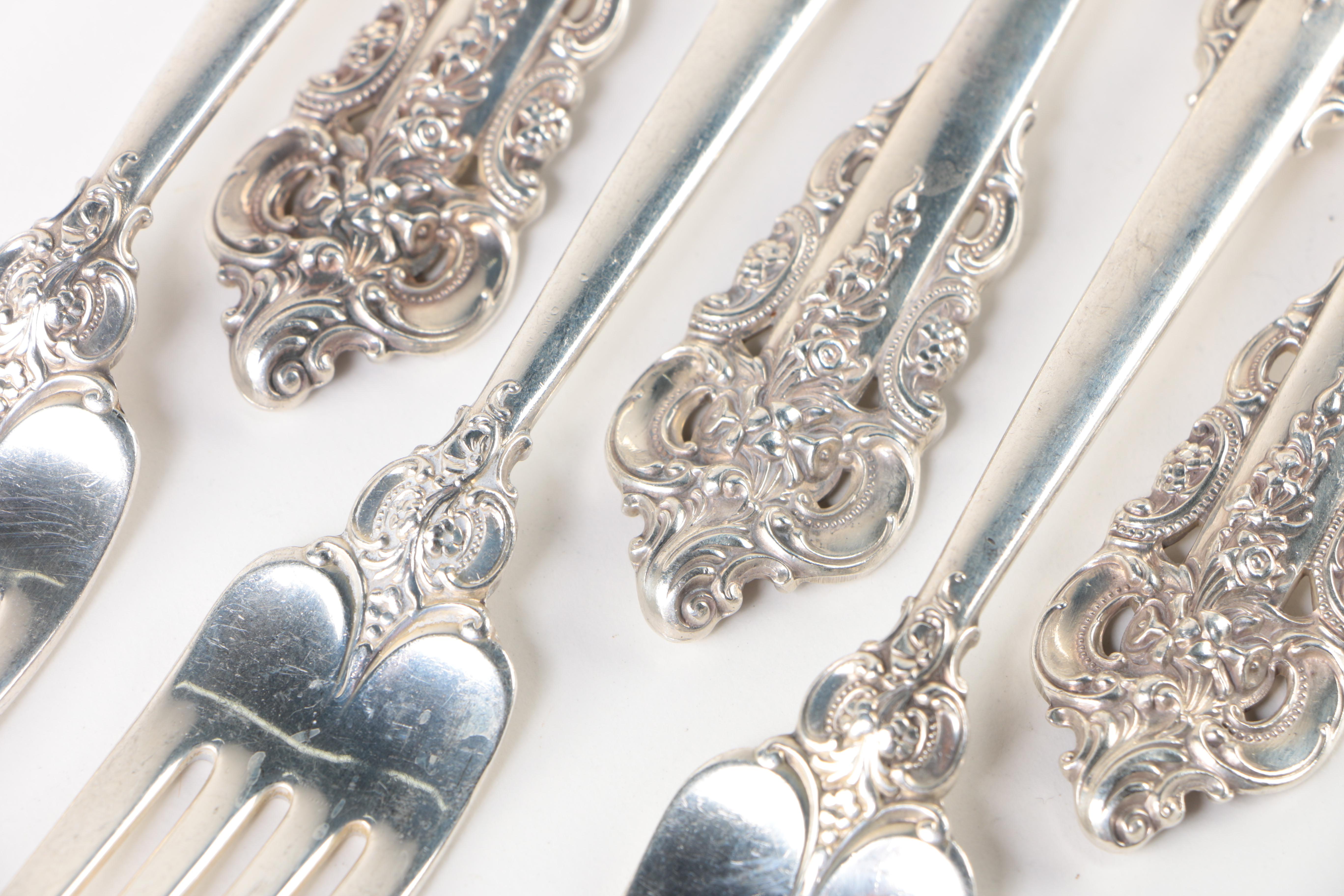 Wallace Sterling Silver Flatware,  "Grand Baroque"