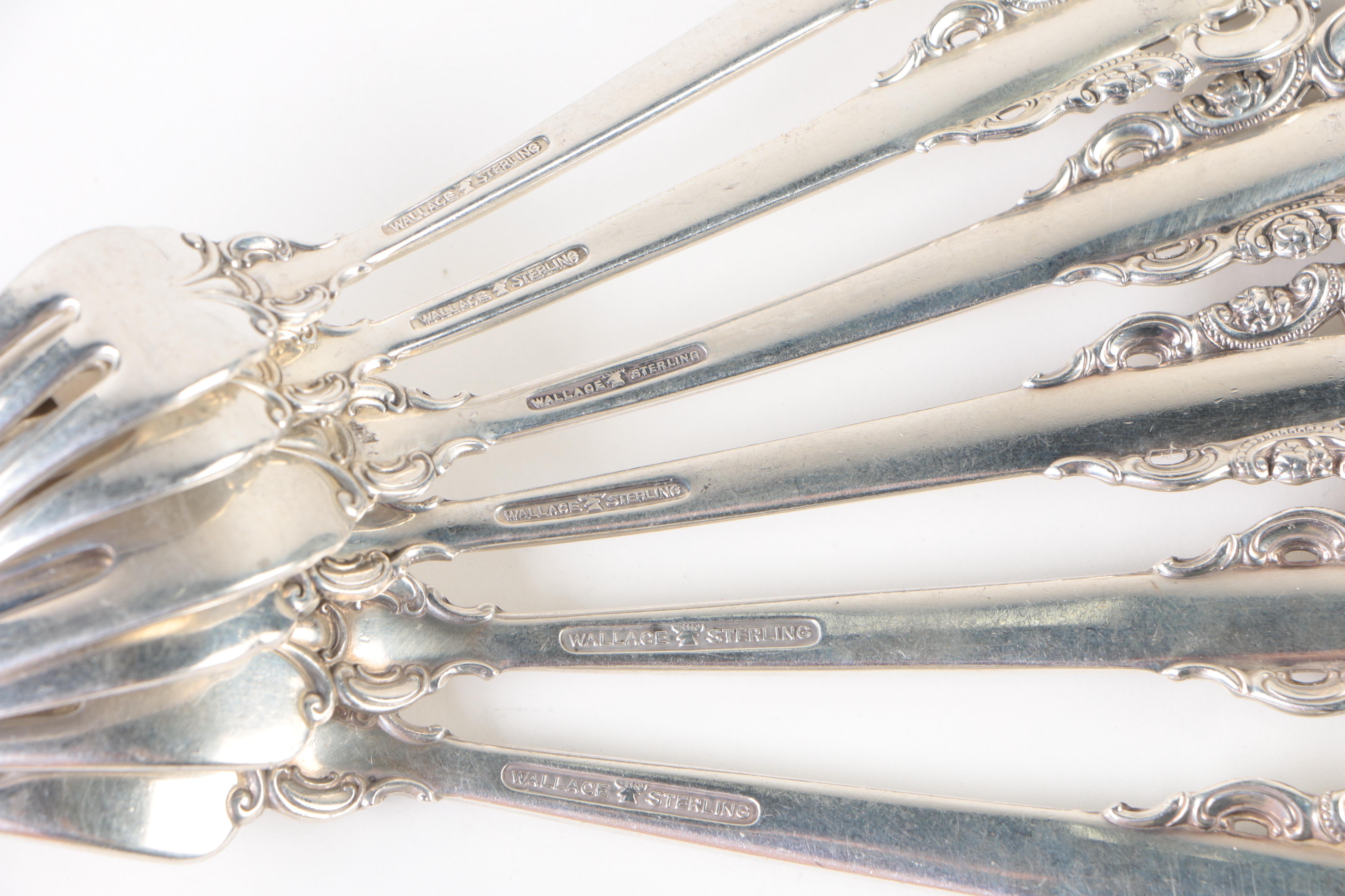 Wallace Sterling Silver Flatware,  "Grand Baroque"