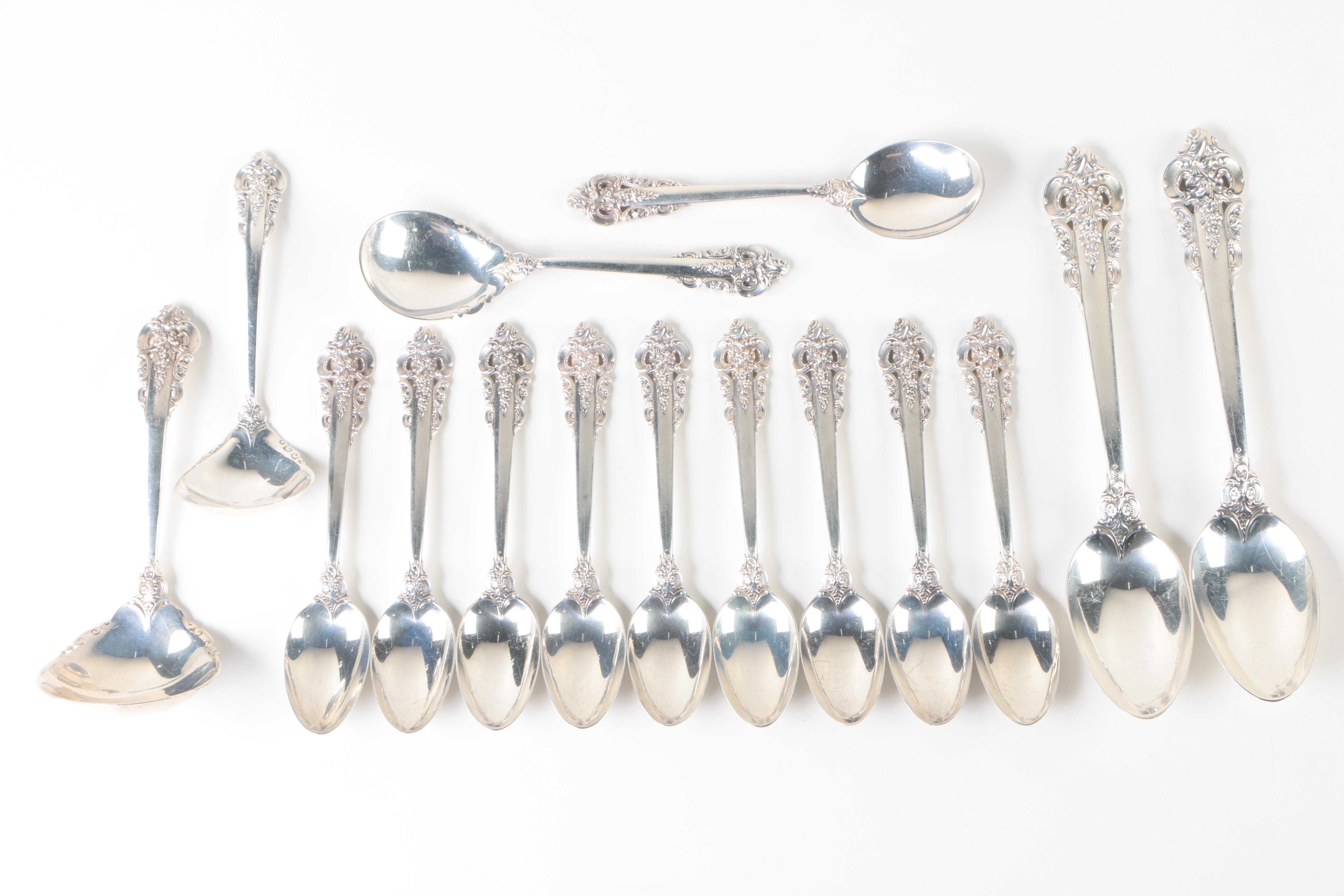Wallace Sterling Silver Flatware,  "Grand Baroque"
