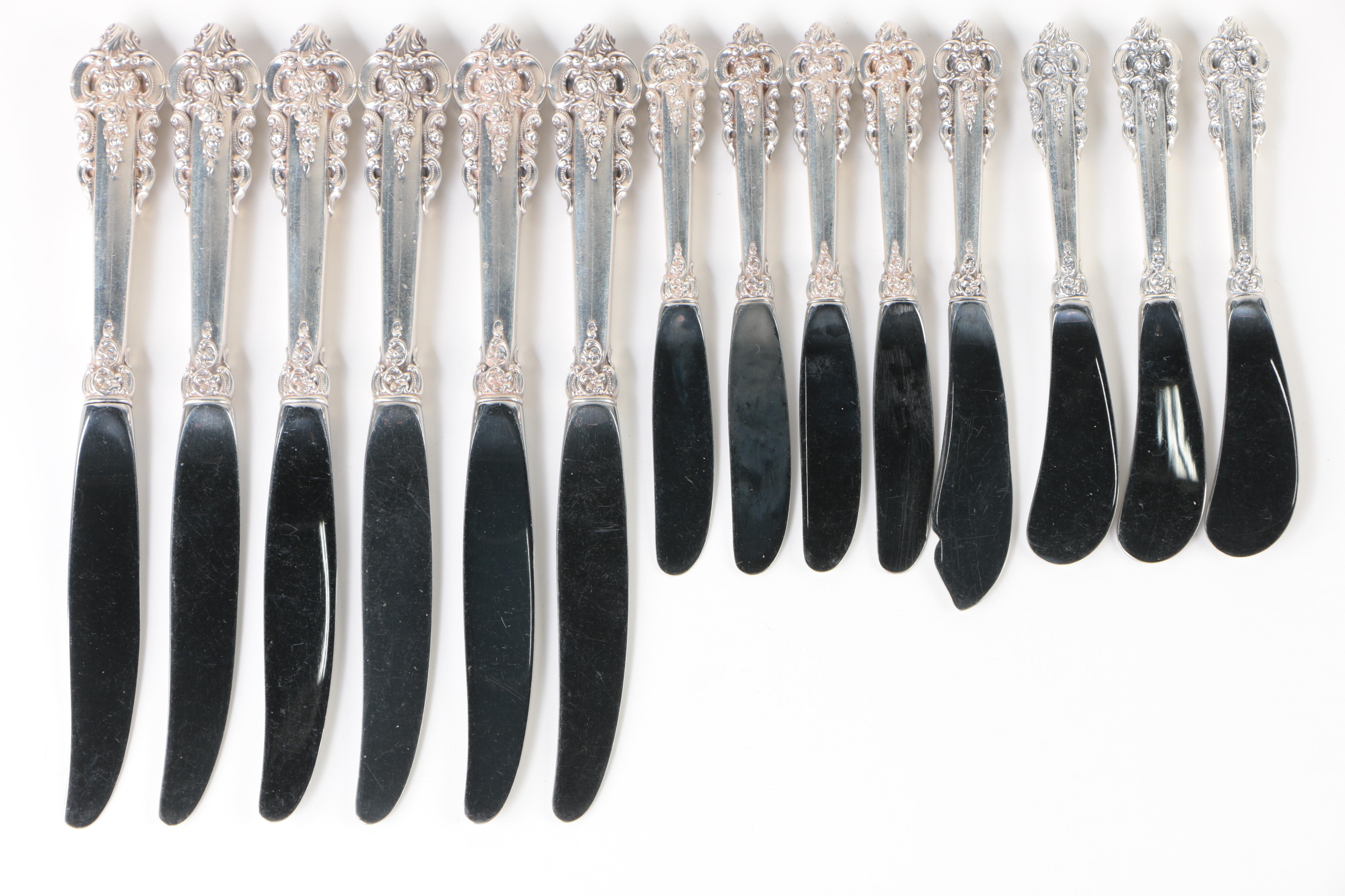 Wallace Sterling Silver Flatware,  "Grand Baroque"