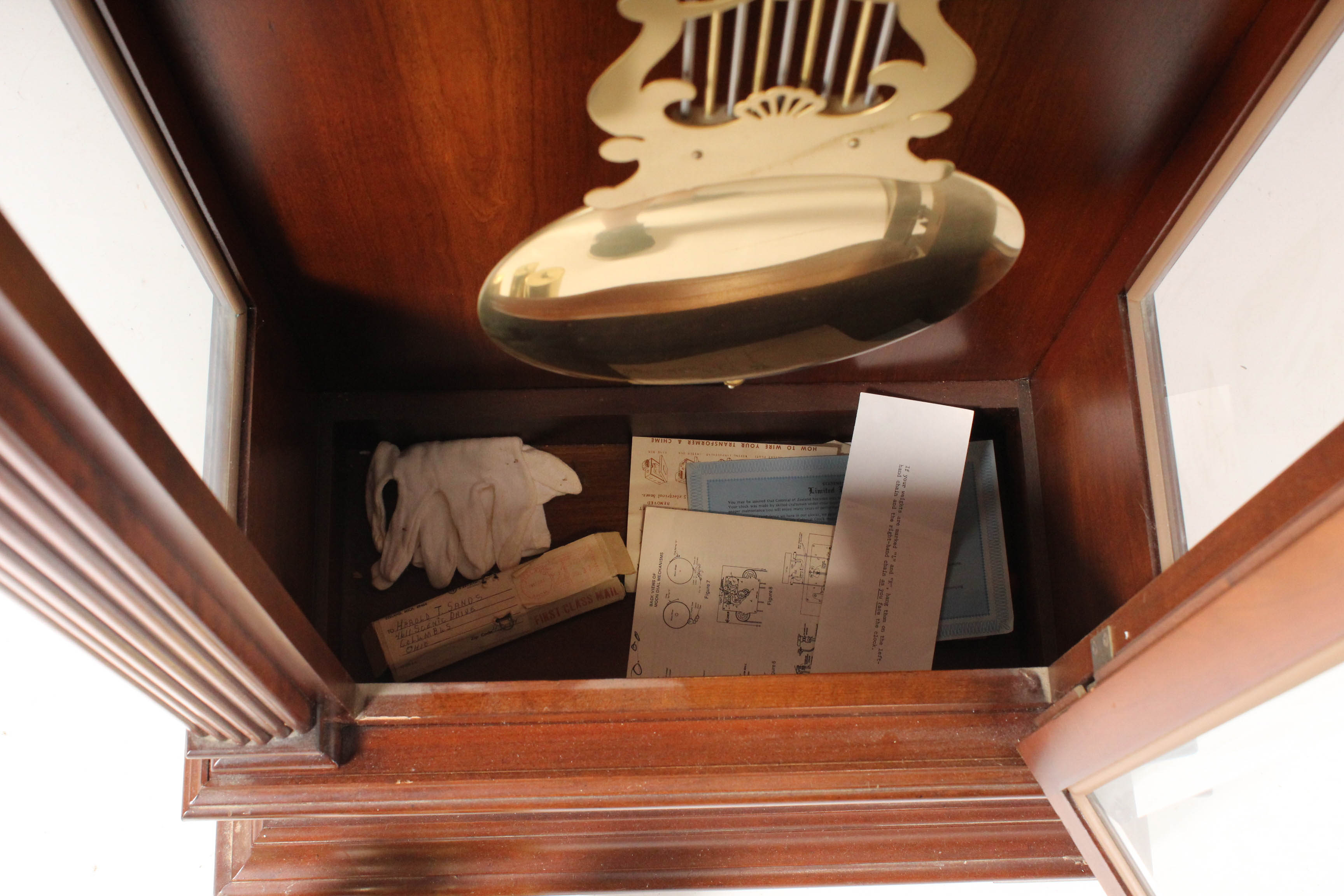 Vintage Colonial-Style Grandfather Clock by Colonial of Zeeland