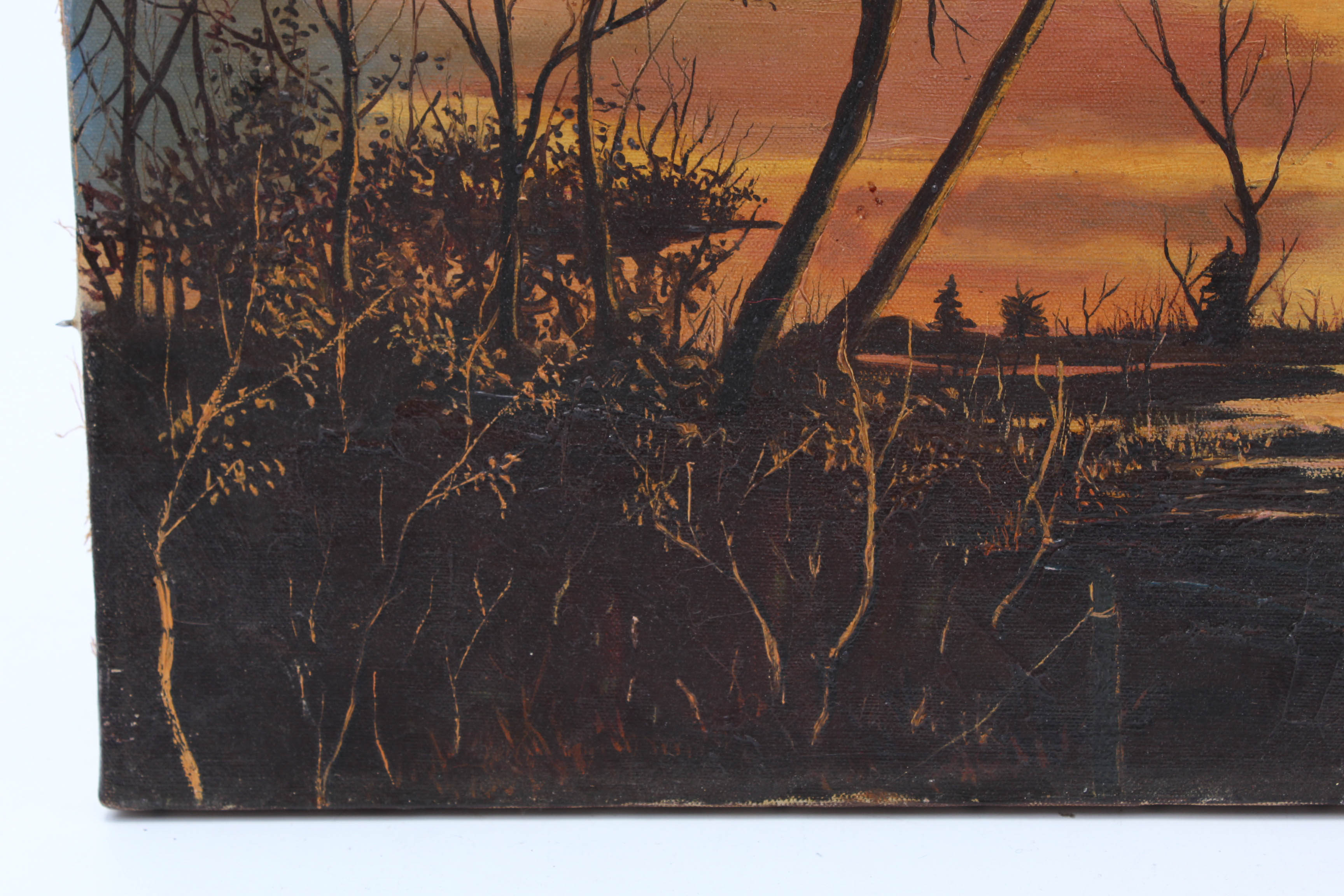 Fred L. Ulrich Oil on Canvas Painting "Spring Comes to Noyac"