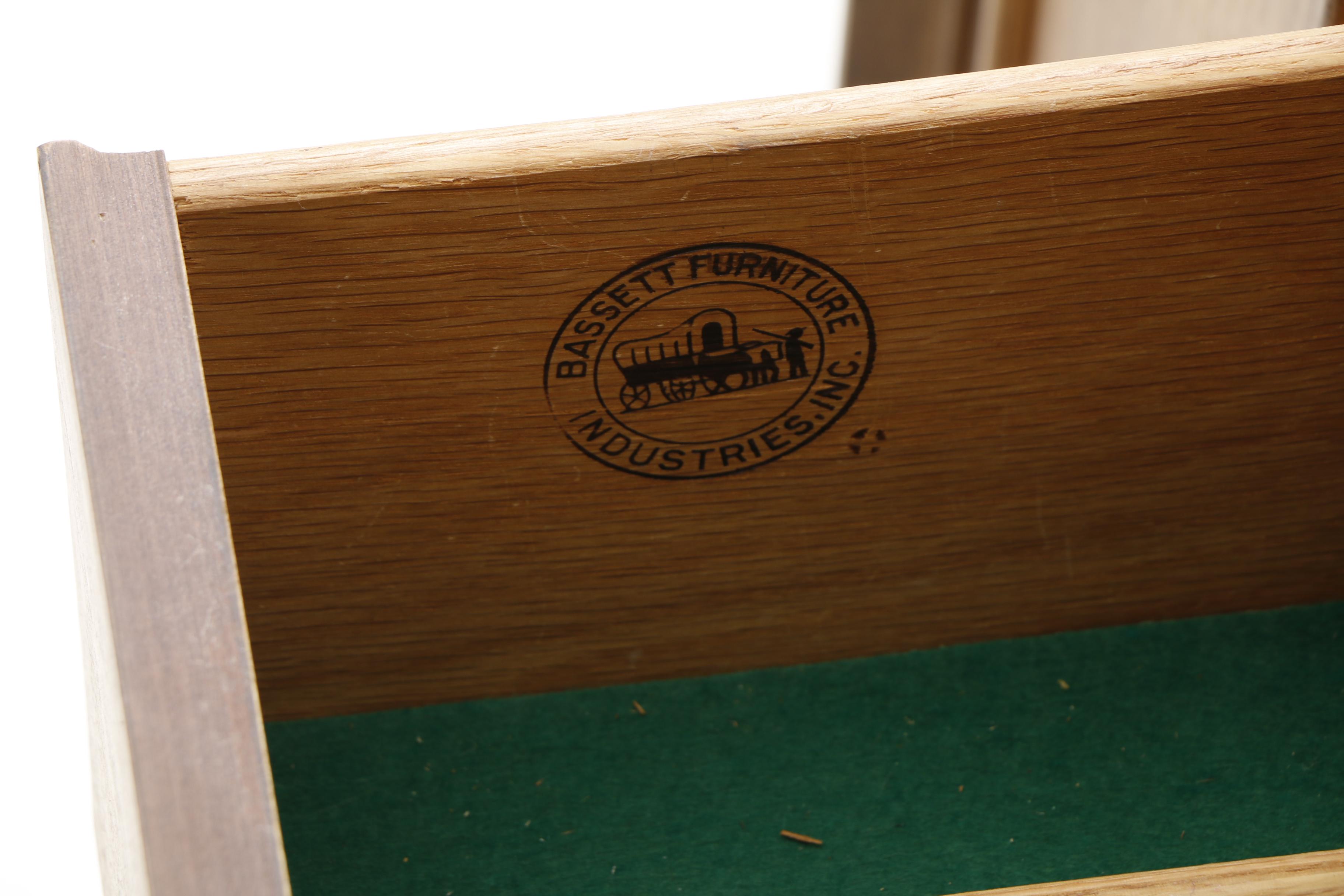 Mid Century Modern China Cabinet by Bassett Furniture Industries