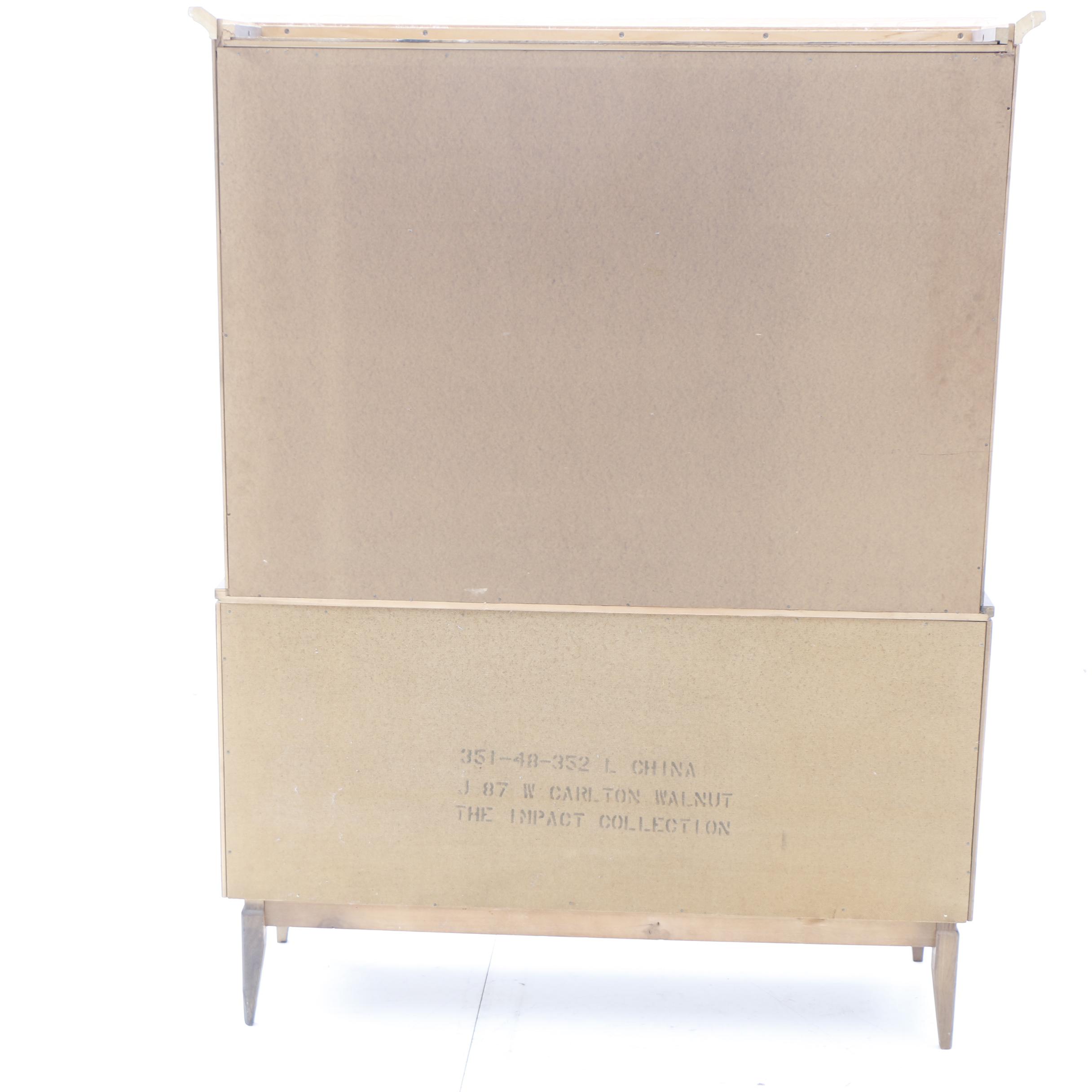 Mid Century Modern China Cabinet by Bassett Furniture Industries