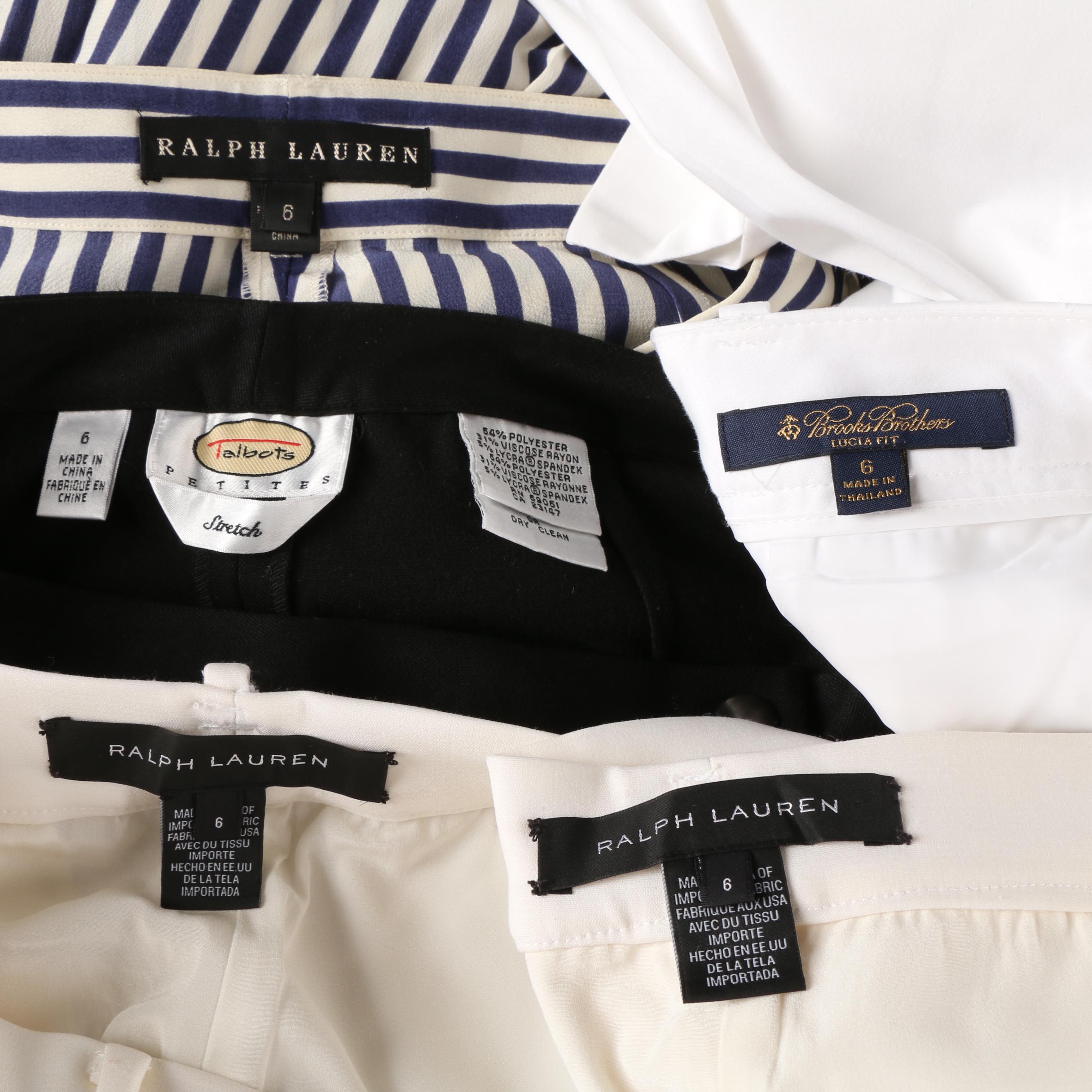 Women's Dress Pants Including Ralph Lauren, Talbots and Brooks Brothers