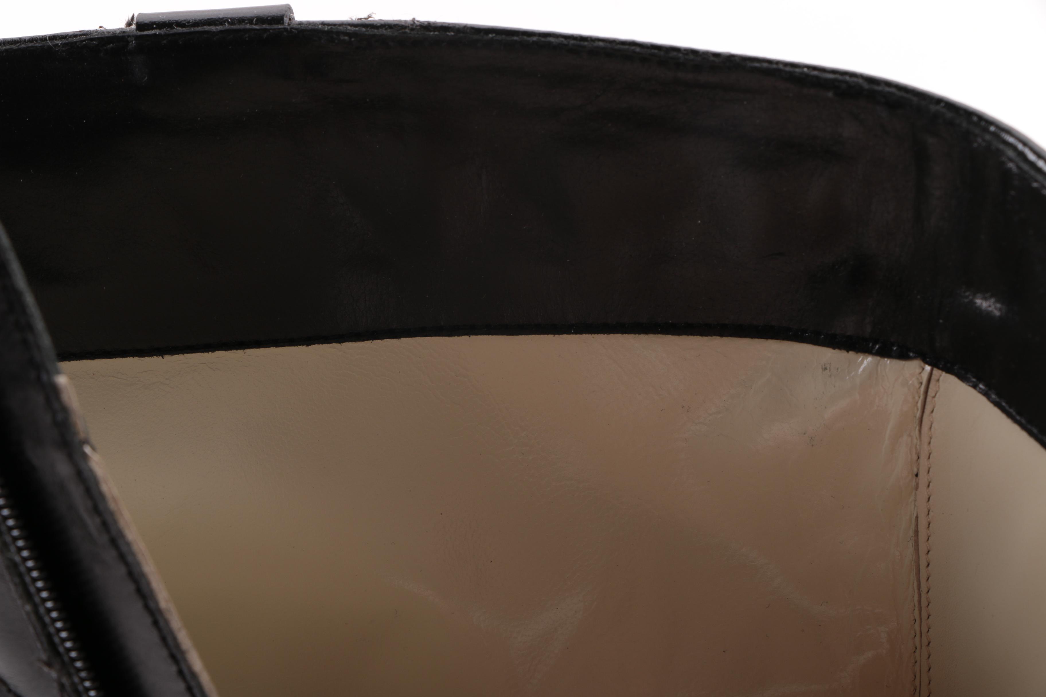 Women's Brooks Brothers Black Leather Boots