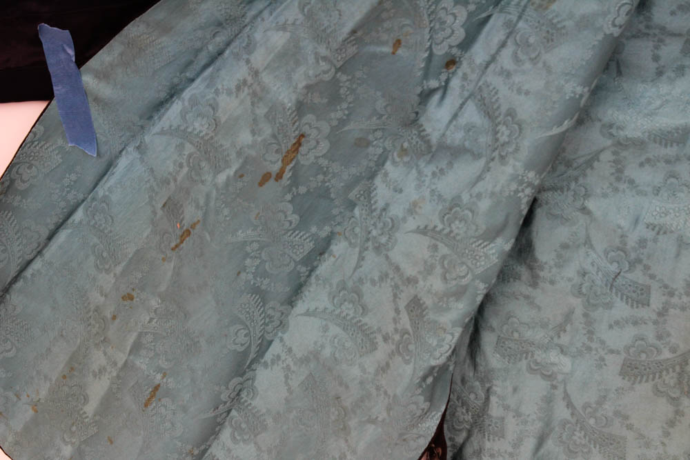 Antique Qing Dynasty Chinese Silk Robe with Forbidden Stitch