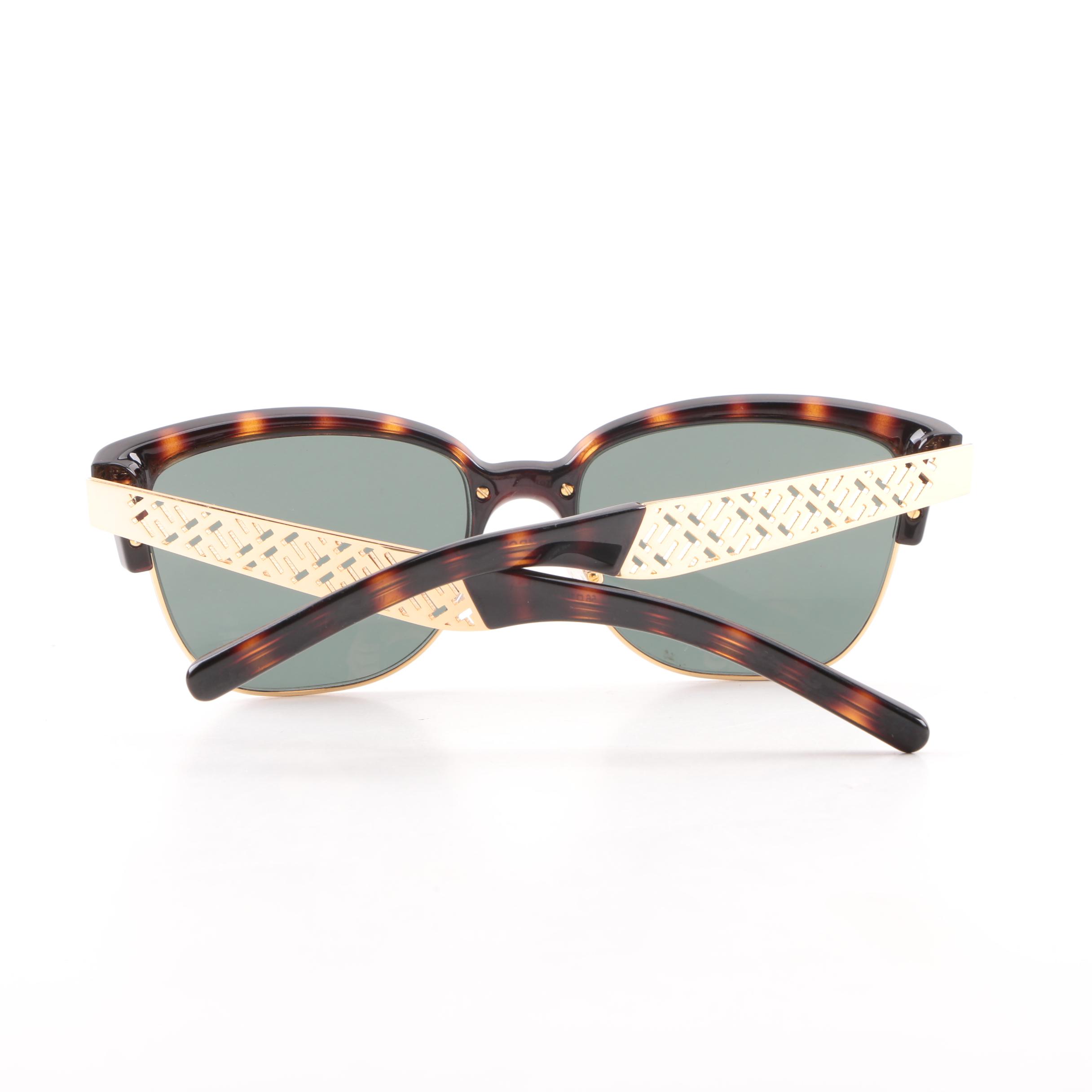 Tory Burch TY6032 Browline Tortoiseshell Style Sunglasses