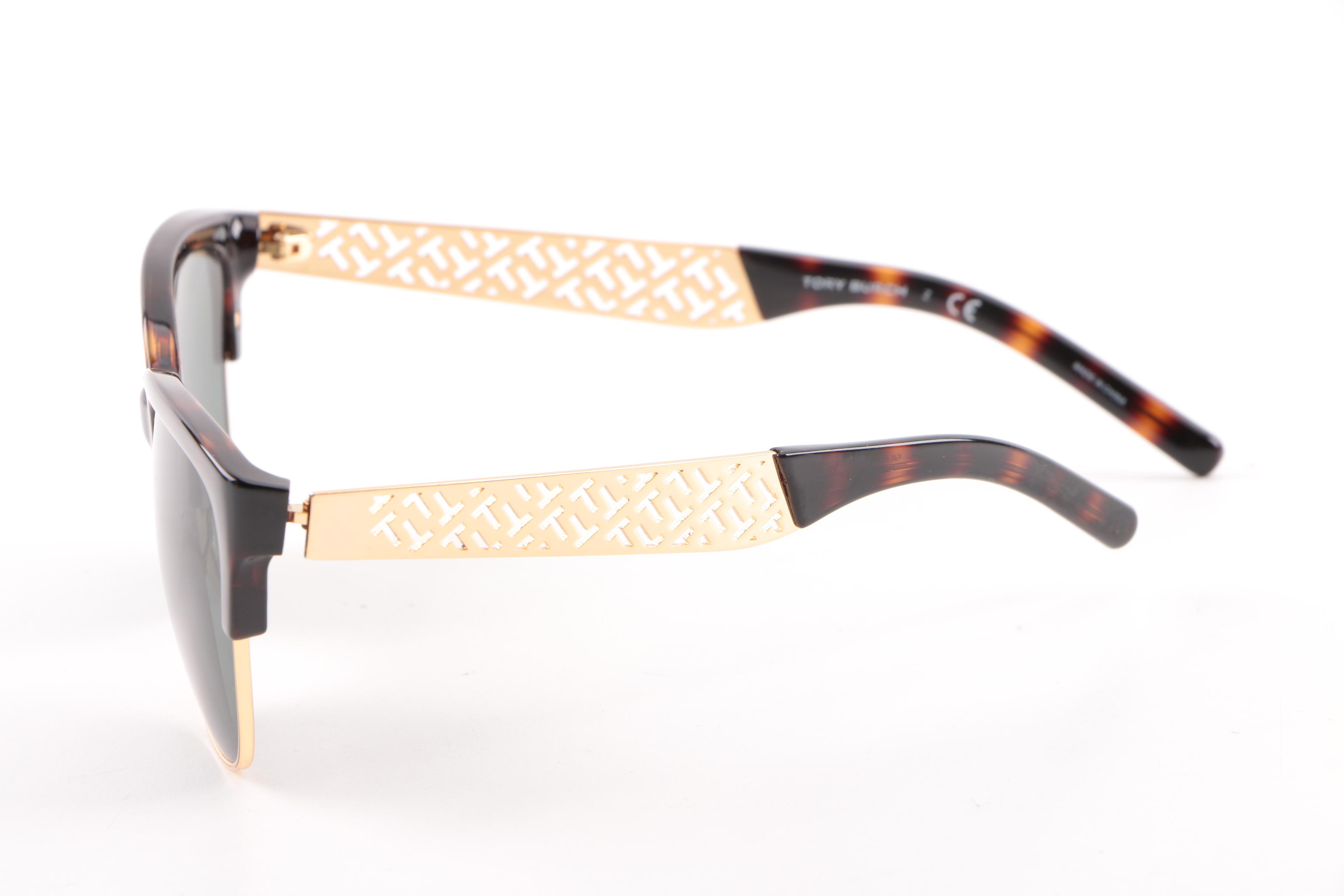 Tory Burch TY6032 Browline Tortoiseshell Style Sunglasses
