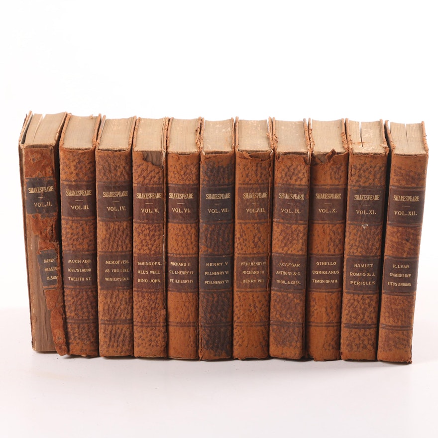 Antique "Complete Works of Shakespeare" in Eleven Volumes