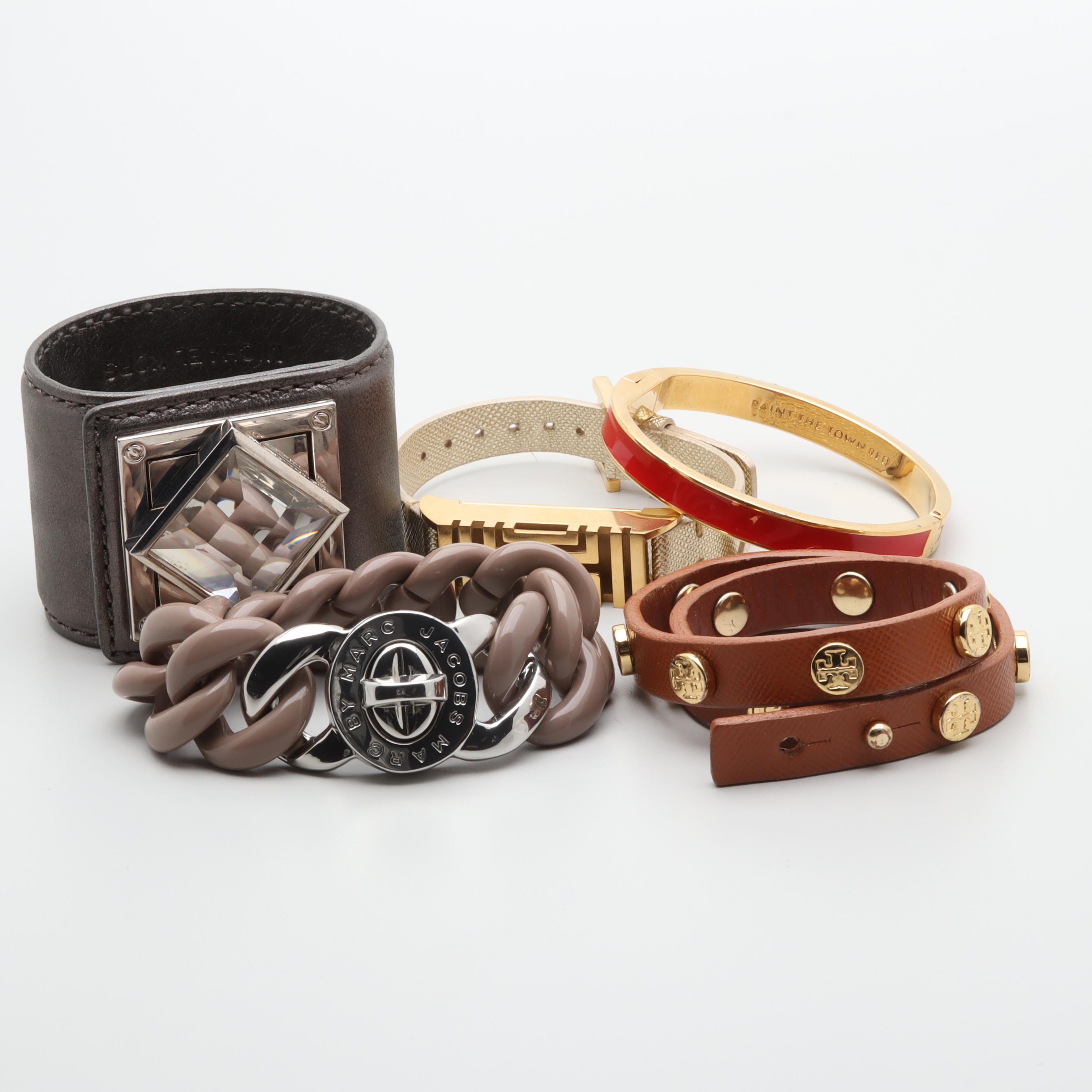 Designer Bracelets Including Kate Spade, Marc Jacobs, Tory Burch, and Glass