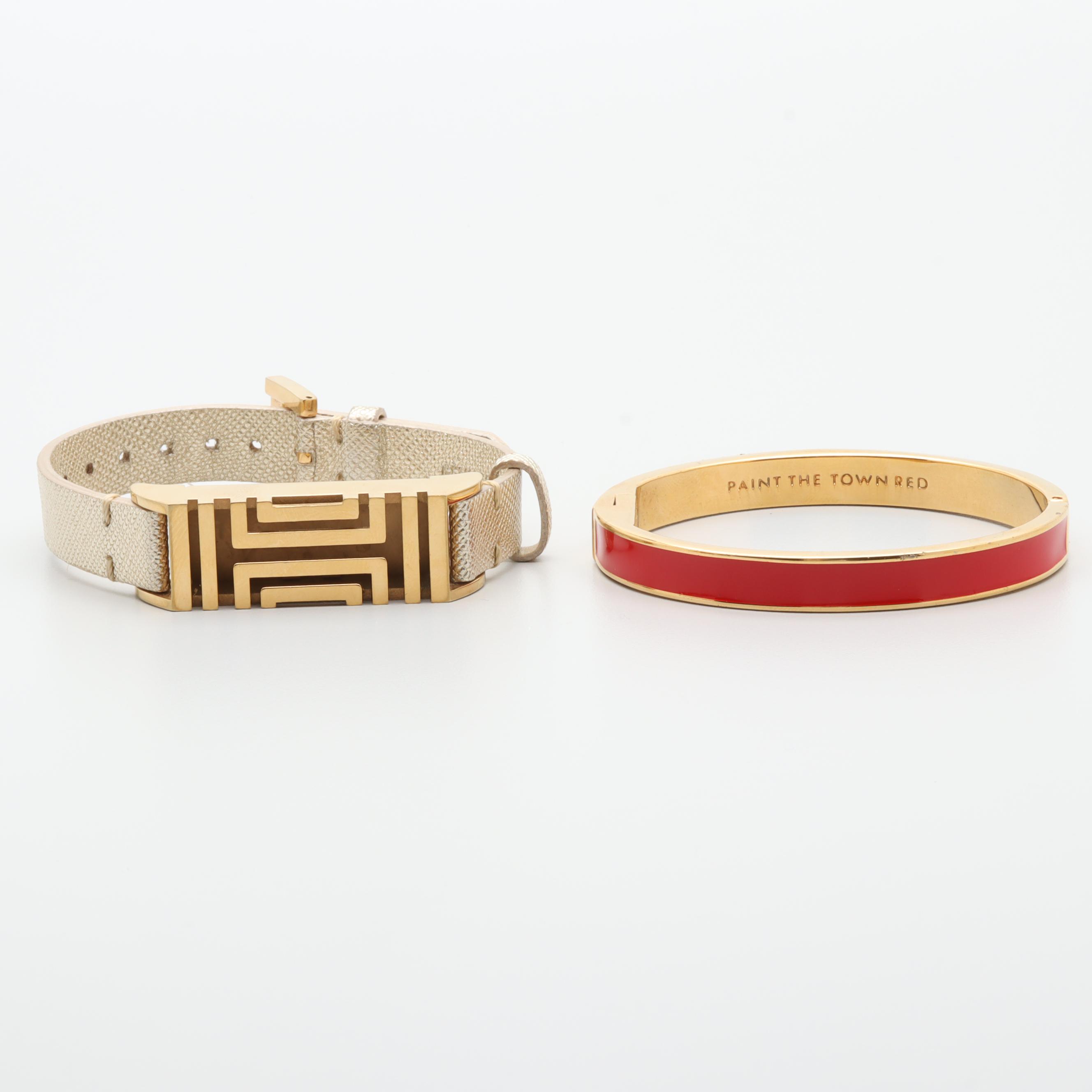 Designer Bracelets Including Kate Spade, Marc Jacobs, Tory Burch, and Glass