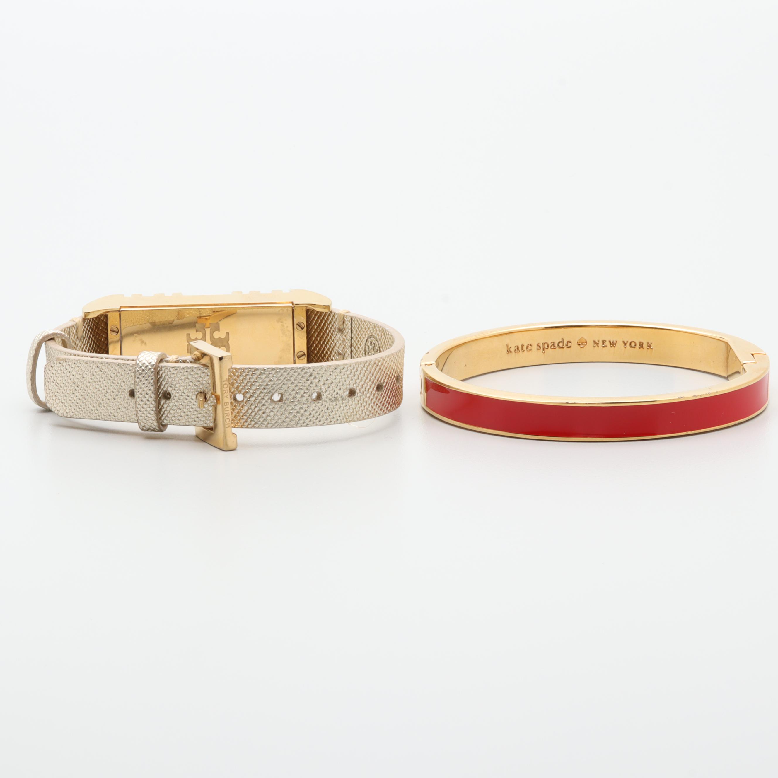 Designer Bracelets Including Kate Spade, Marc Jacobs, Tory Burch, and Glass
