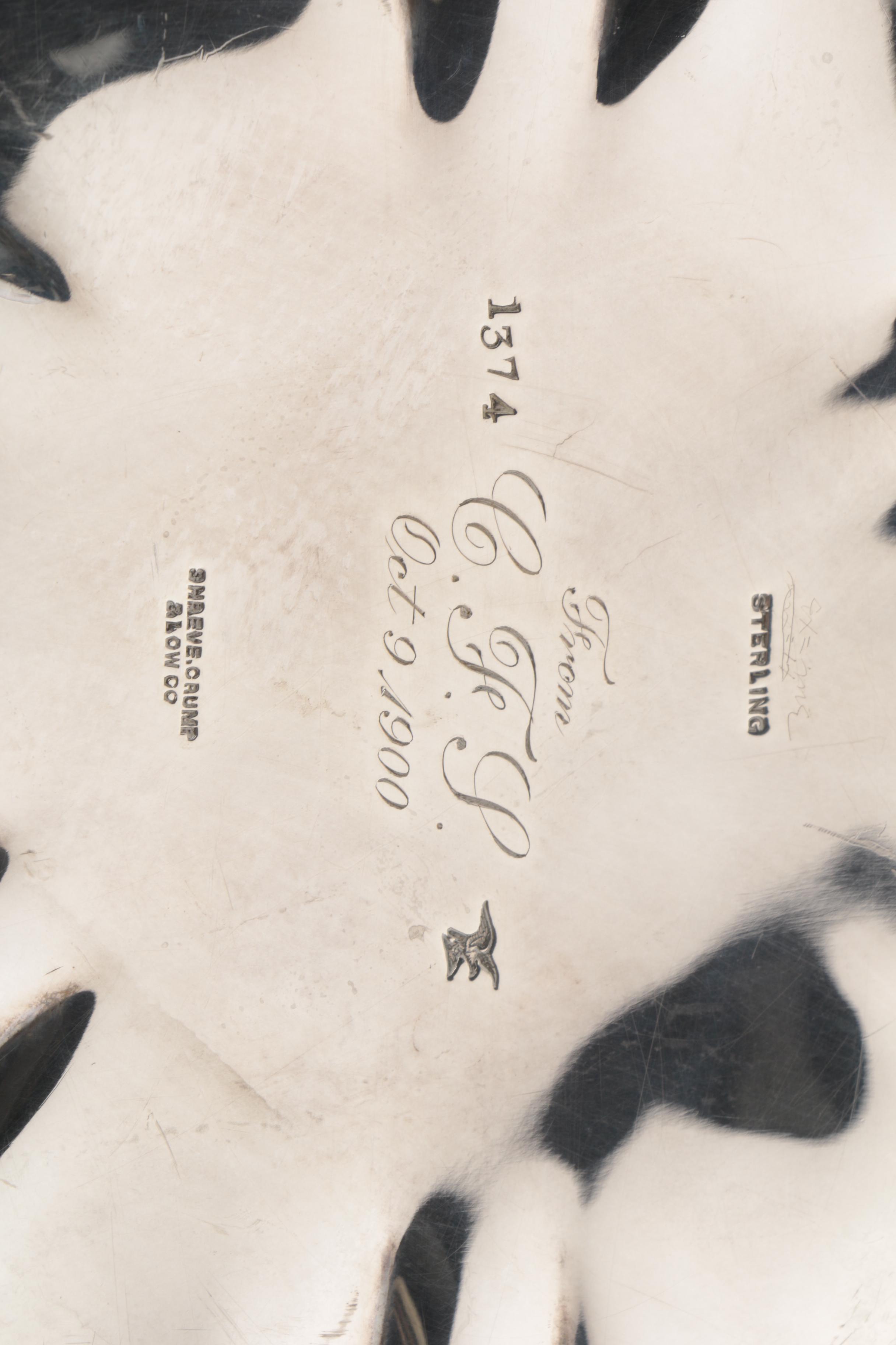 Antique Shreve, Crump & Low Sterling Silver Presentation Bowl